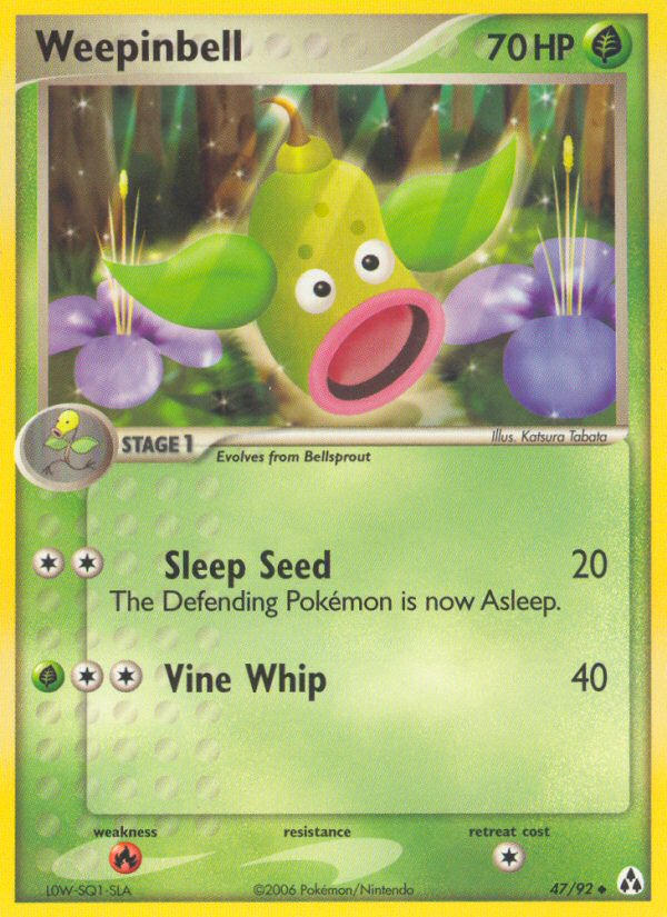 Weepinbell — EX Legend Maker — Pokemon