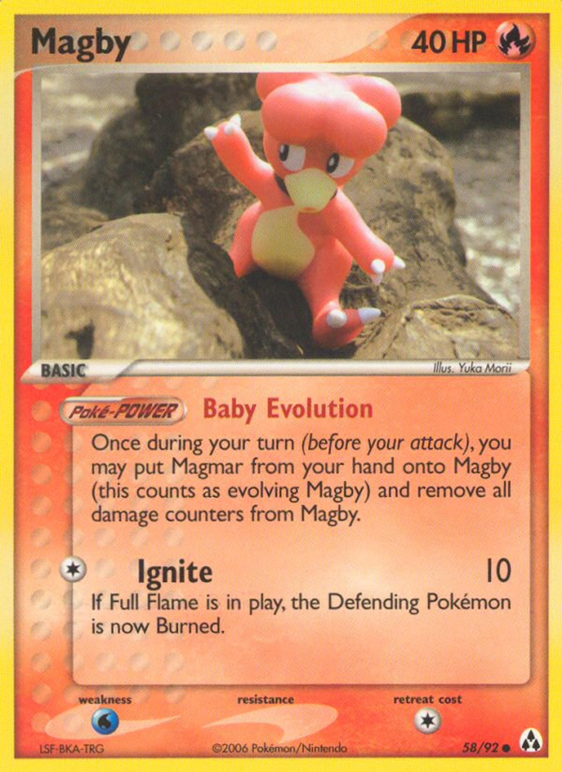 Magby — EX Legend Maker — Pokémon