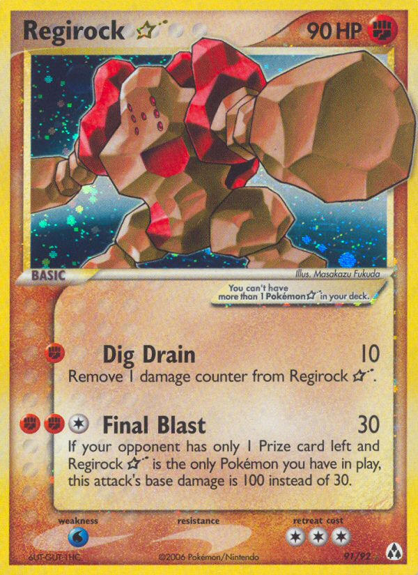 Regirock Star — EX Legend Maker — Pokemon