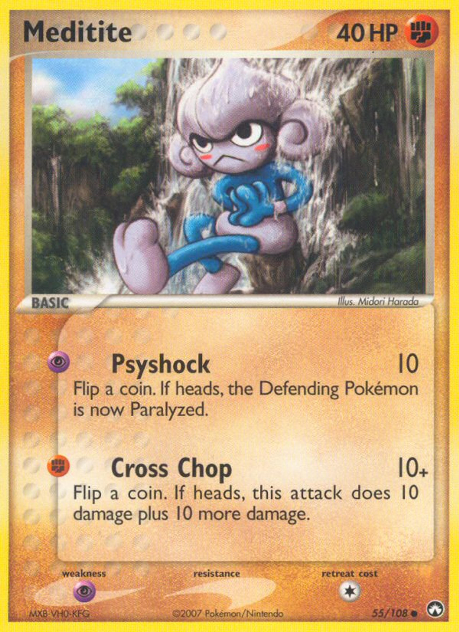 Meditite — EX Power Keepers — Pokemon