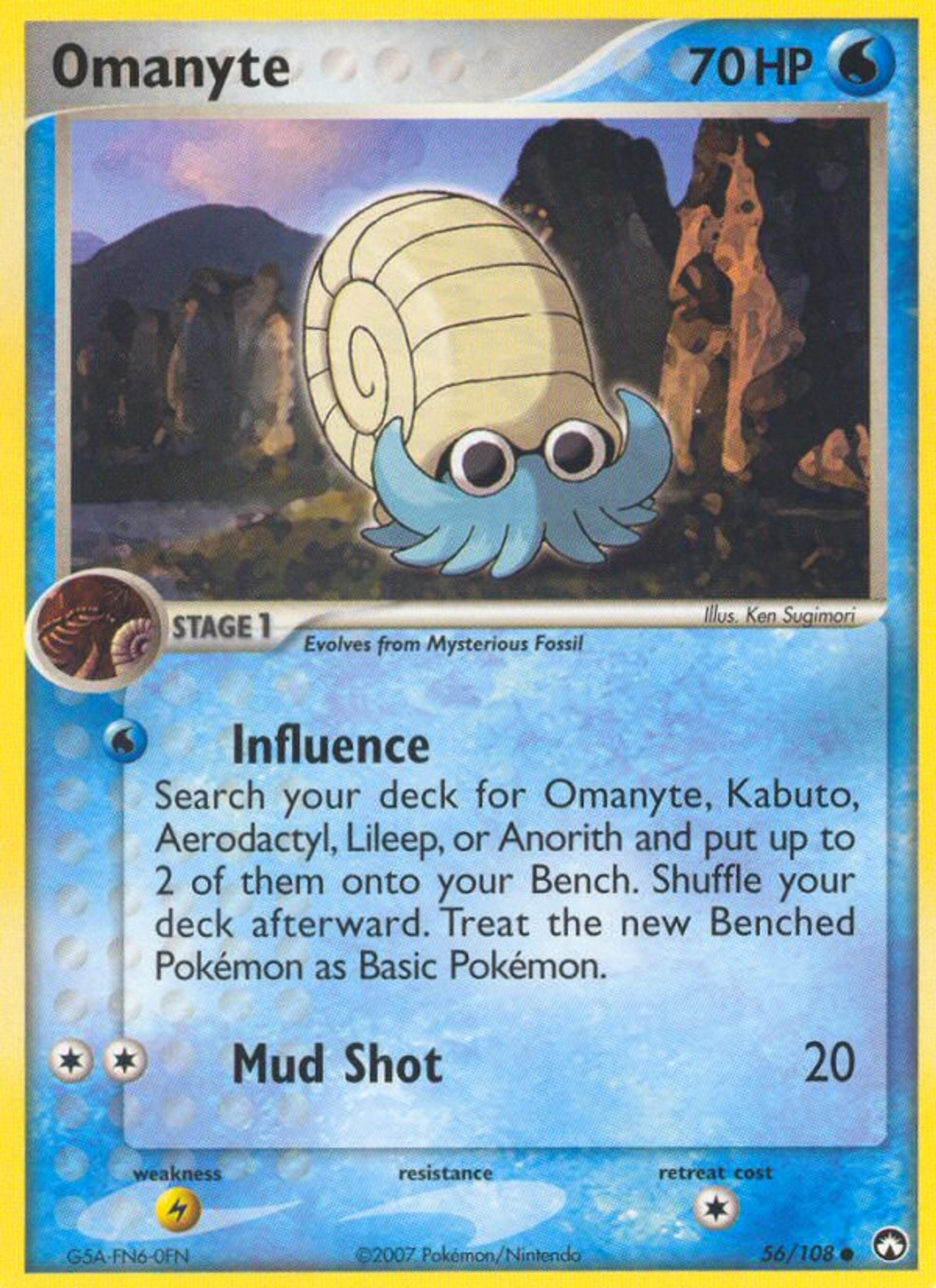 Omanyte — EX Power Keepers — Pokemon