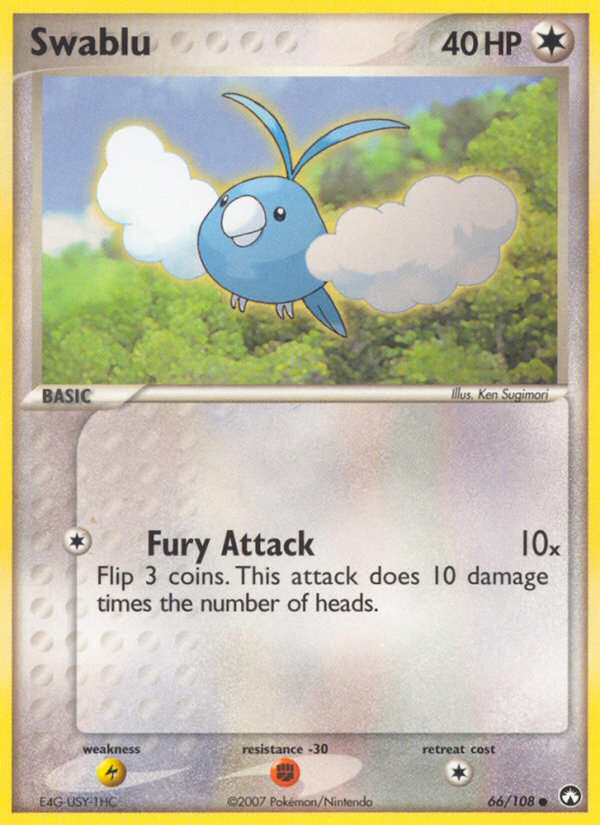 Swablu — EX Power Keepers — Pokemon