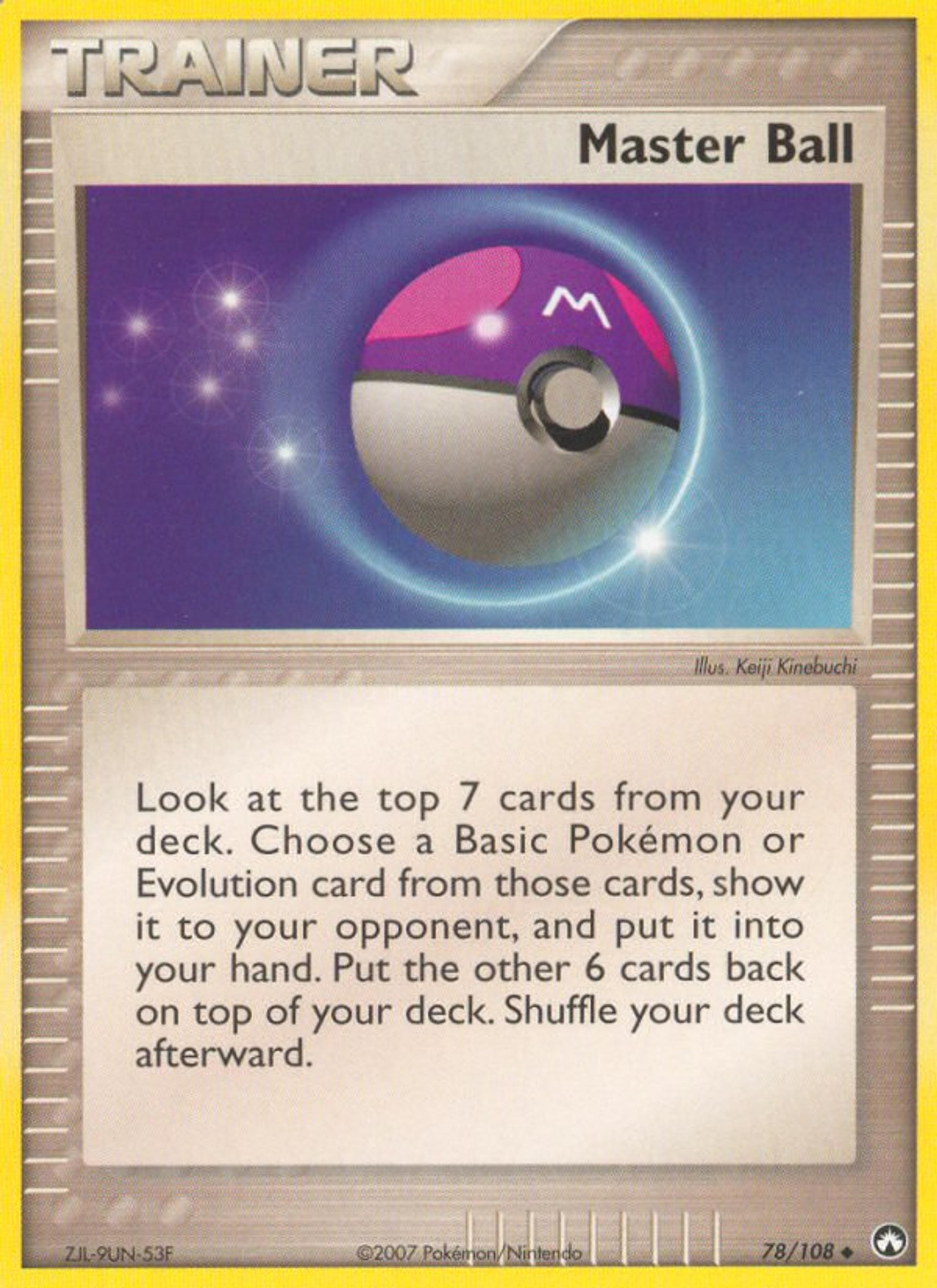 Master Ball — EX Power Keepers — Pokemon