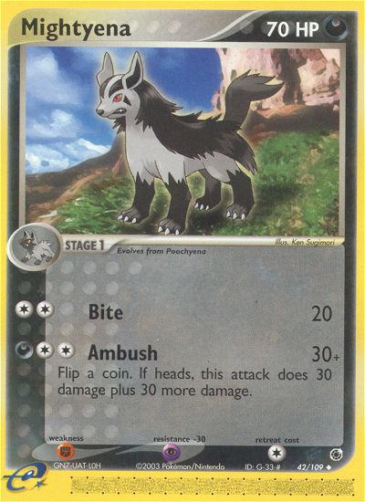 Mightyena from EX Ruby and Sapphire - Pokemon