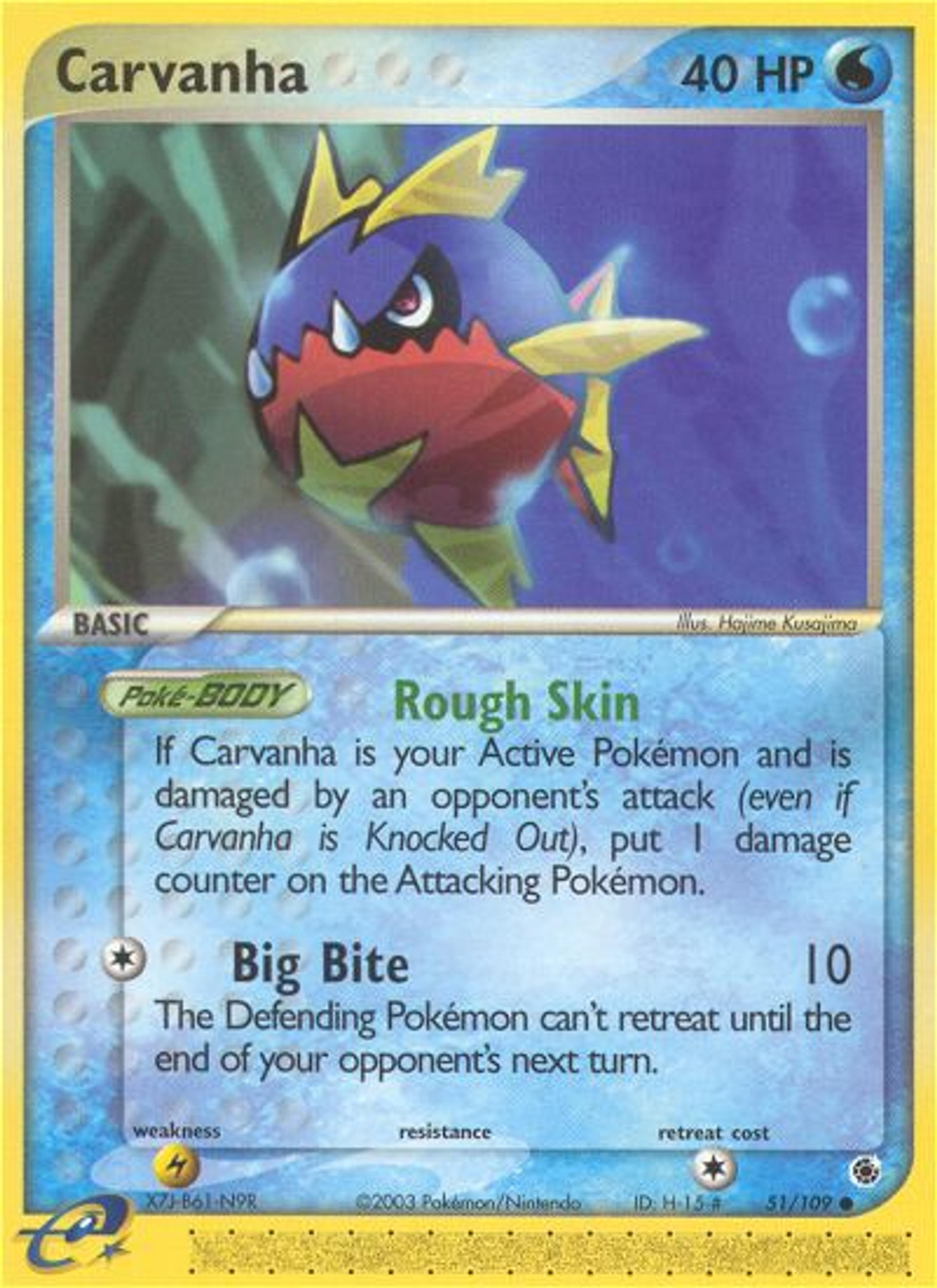 Carvanha — EX Ruby and Sapphire — Pokémon