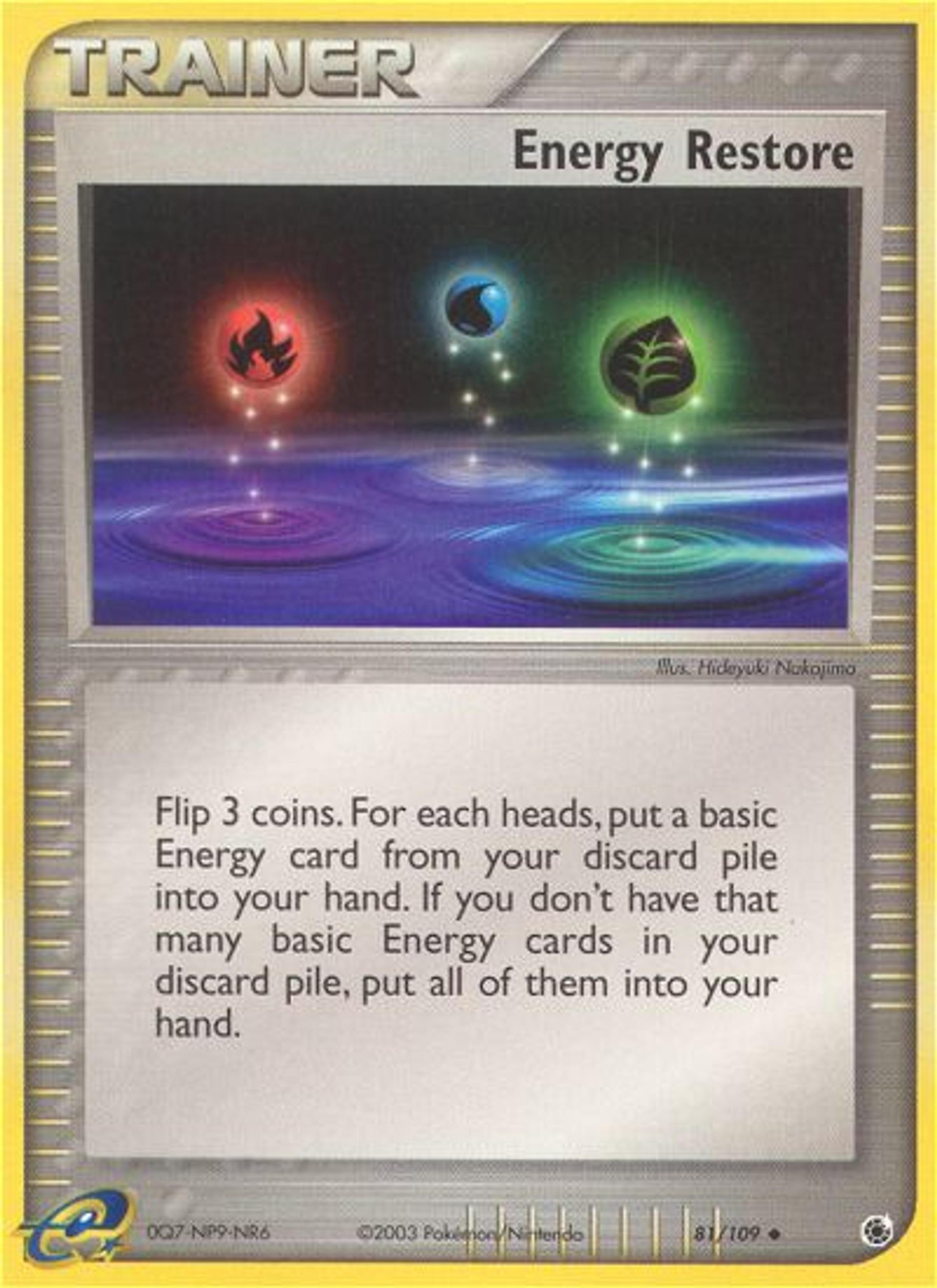 Restauration d'énergie — EX Ruby and Sapphire — Pokémon