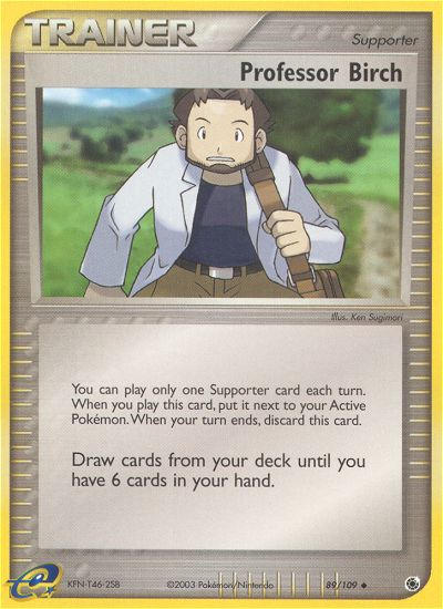 Professor Birch — EX Ruby and Sapphire — Pokemon
