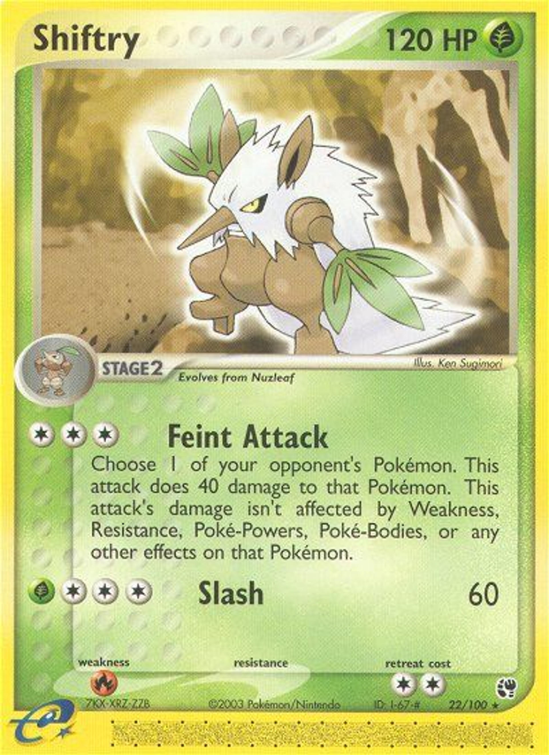 Shiftry — EX Sandstorm — Pokémon
