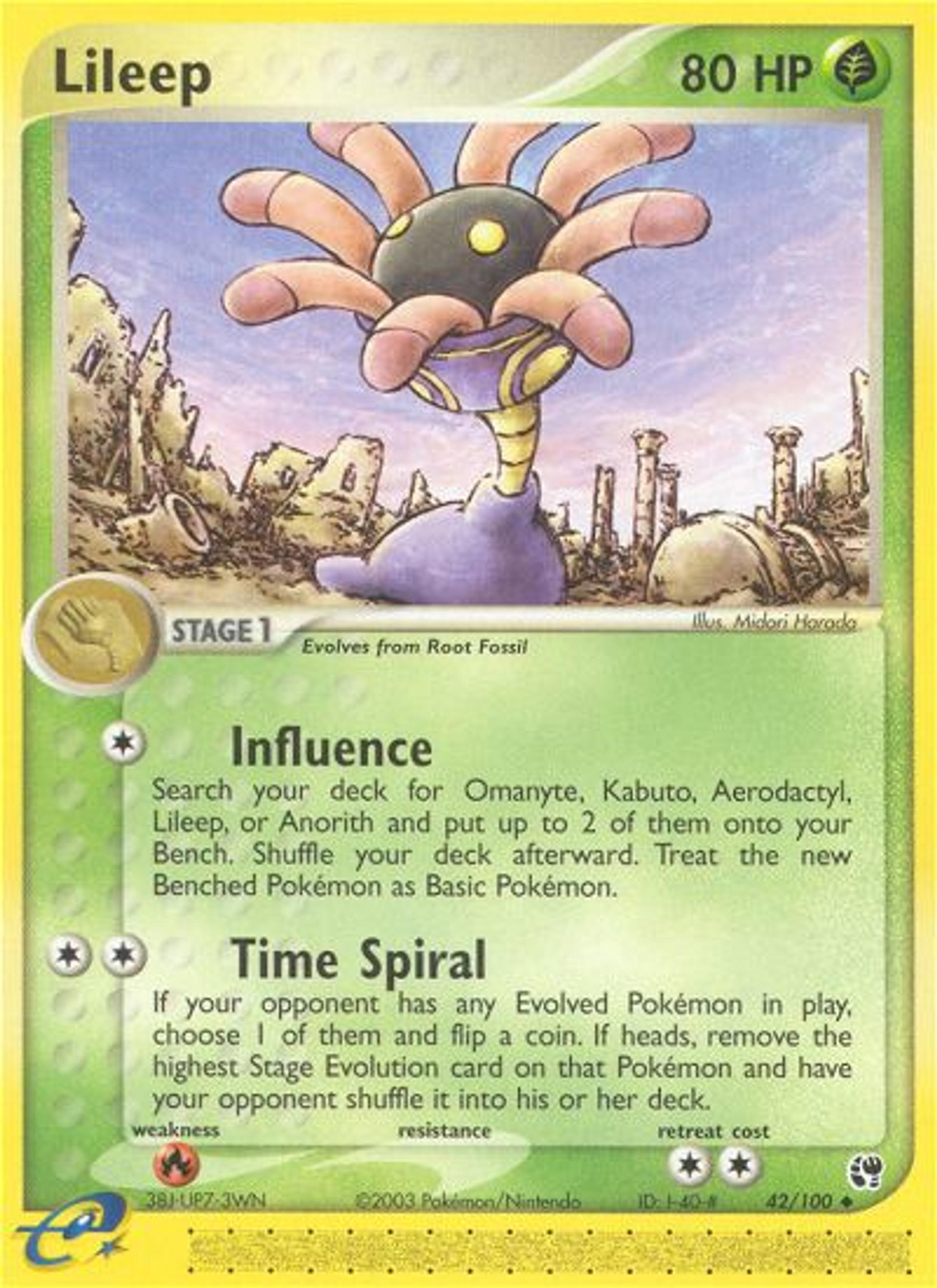 Lileep — EX Sandstorm — Pokémon
