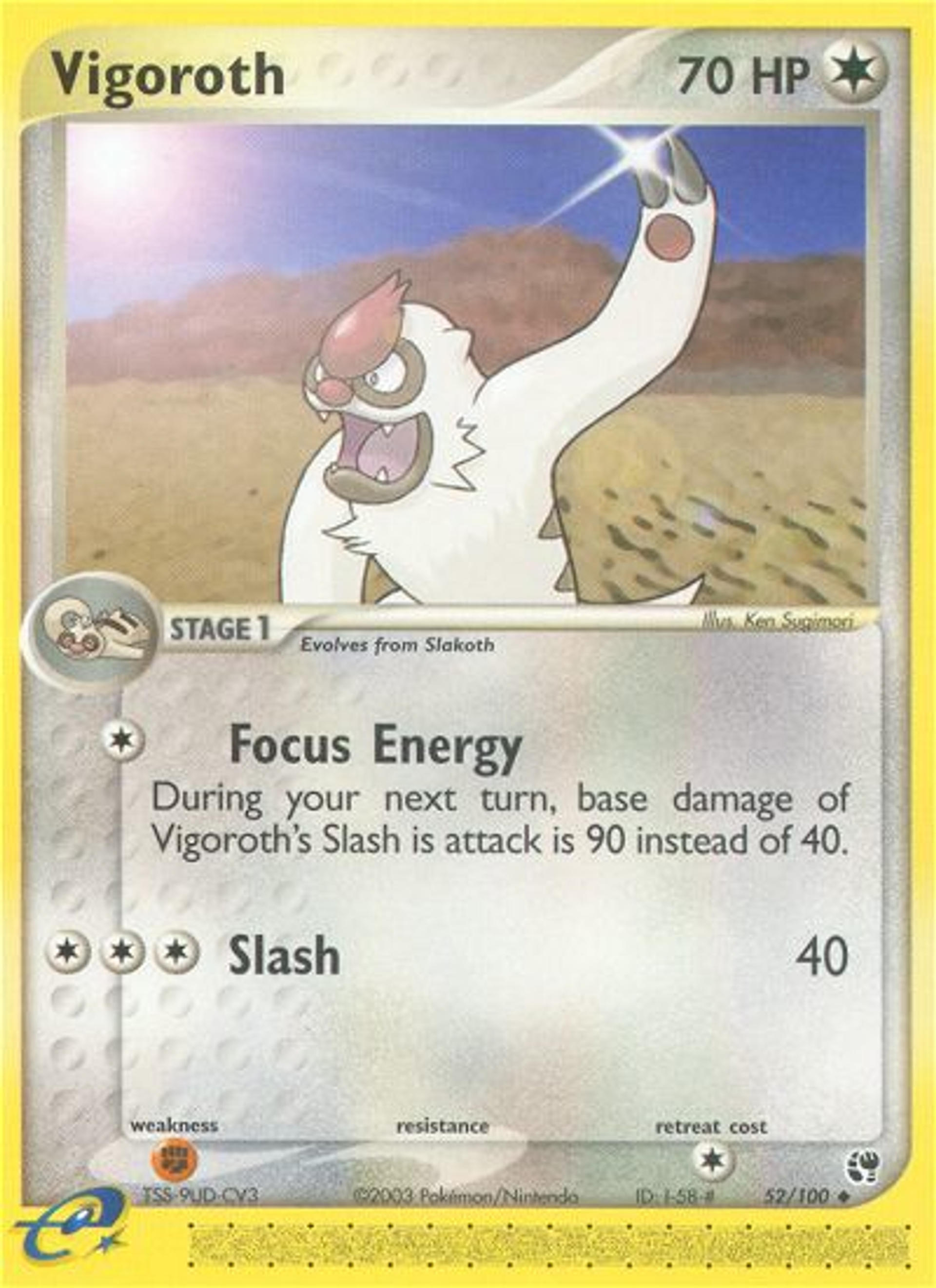 Vigoroth — EX Sandstorm — Pokémon