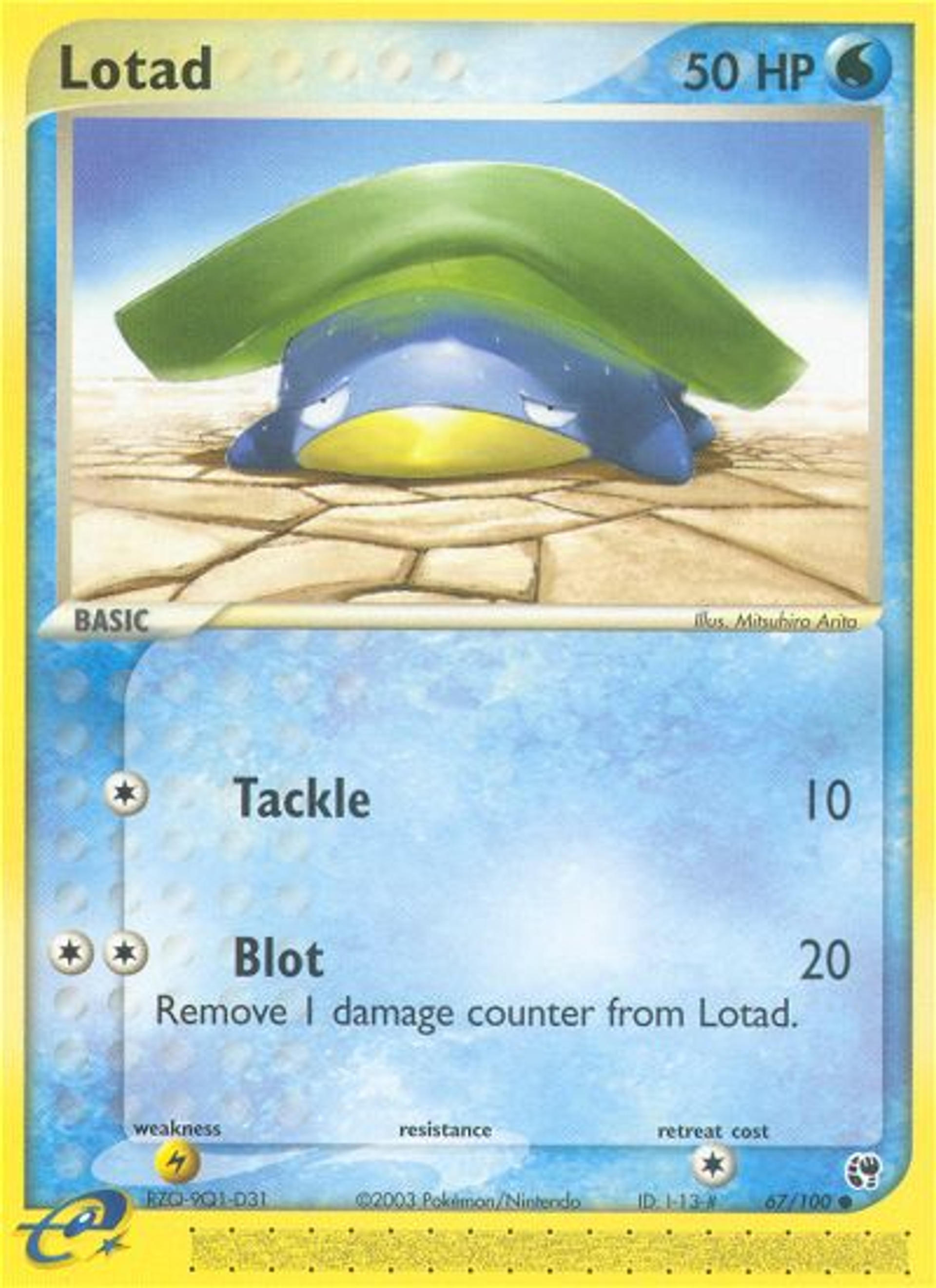 Lotad — EX Sandstorm — Pokémon