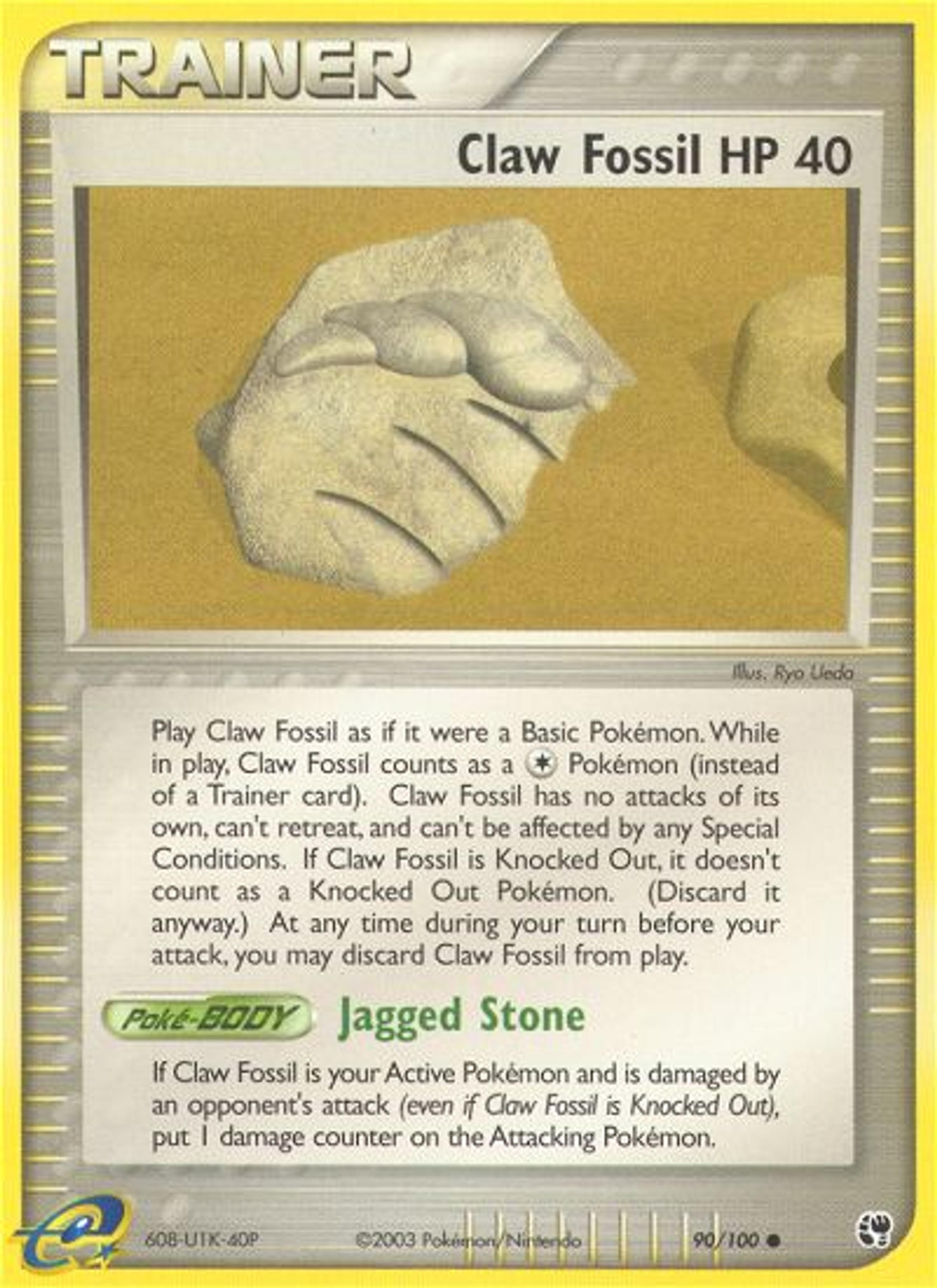 Fossile griffe — EX Sandstorm — Pokémon