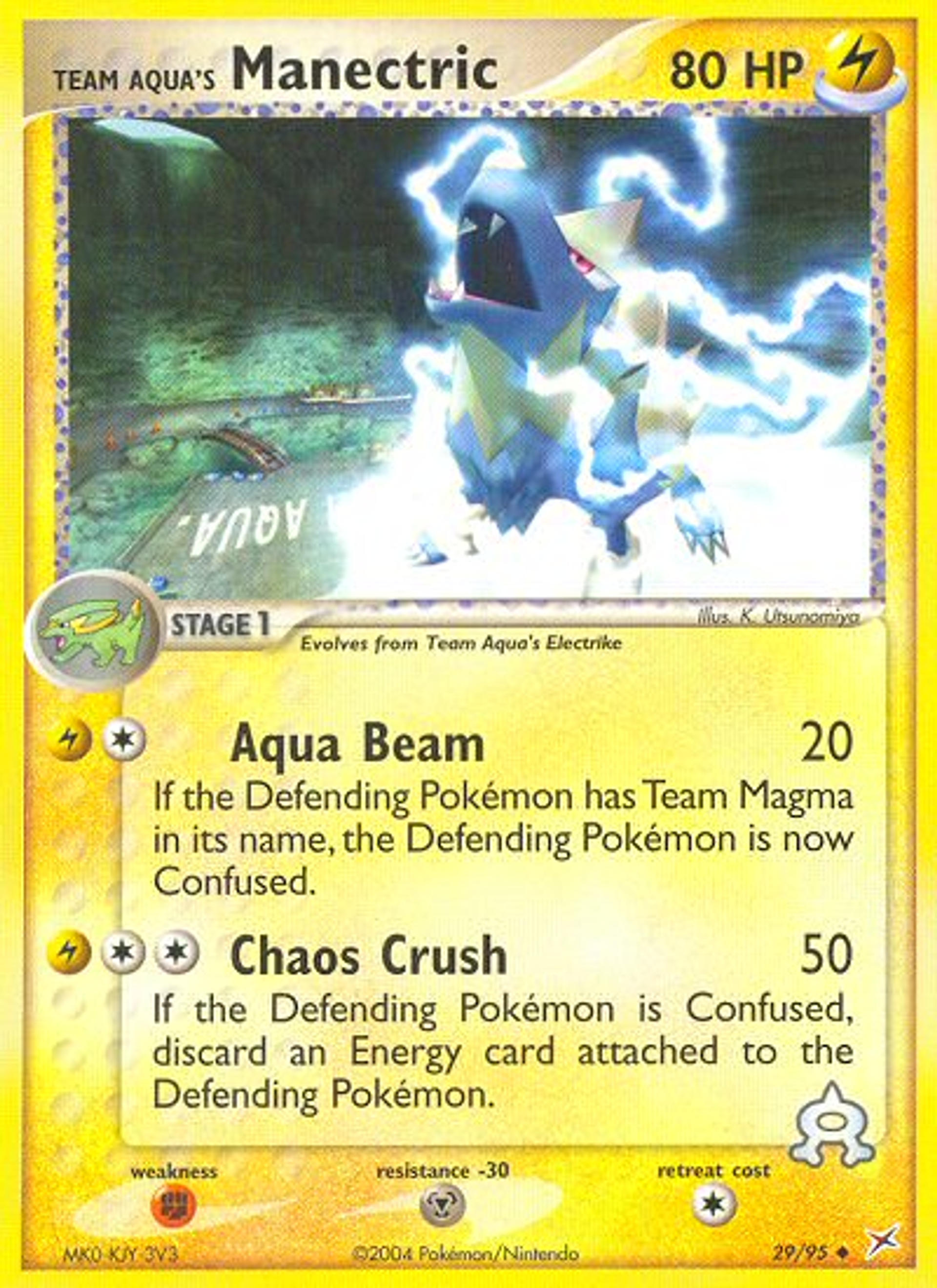 Team Aqua's Manectric — EX Team Magma vs Team Aqua — Pokémon