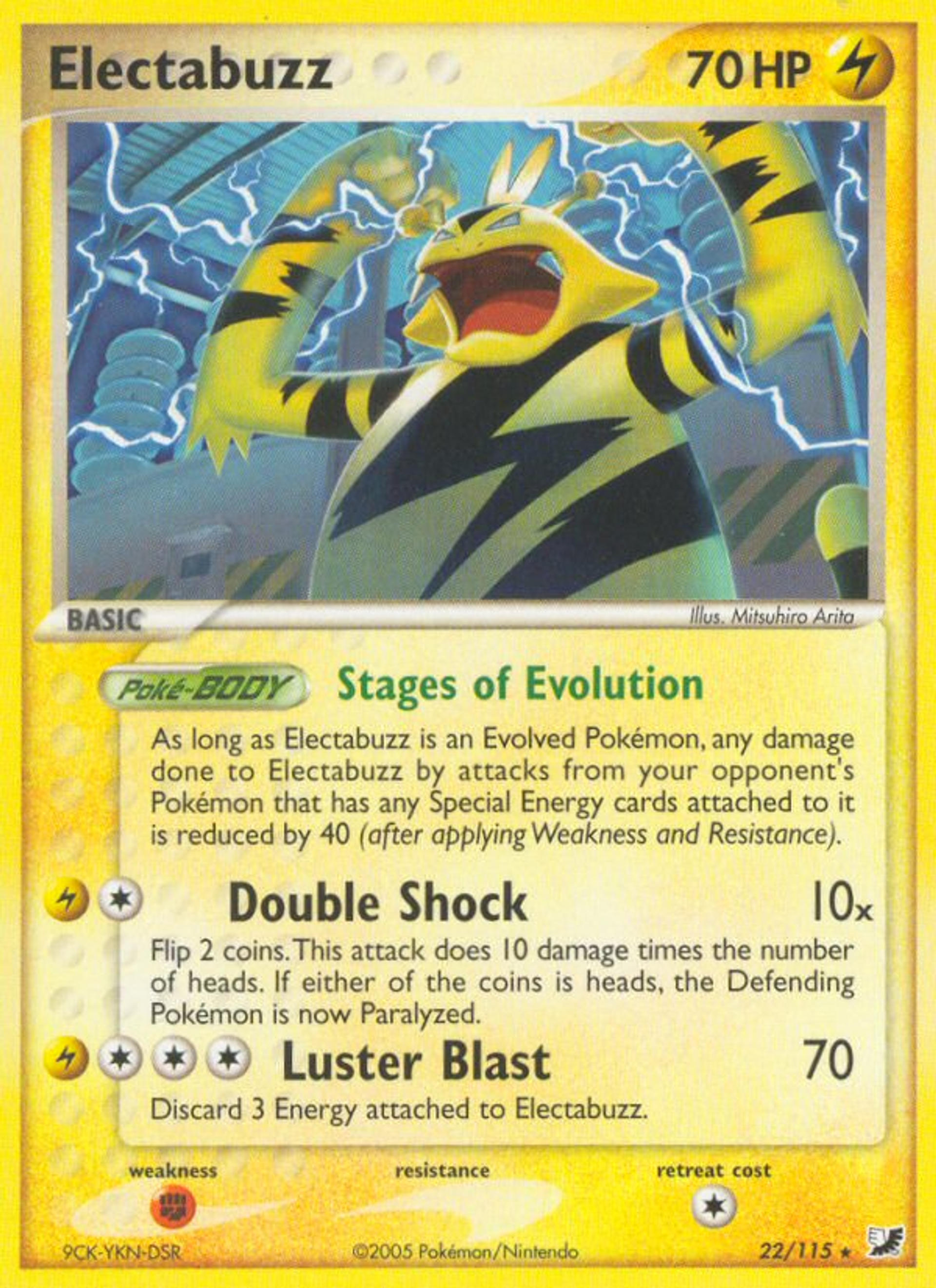 Electabuzz — EX Unseen Forces — Pokémon