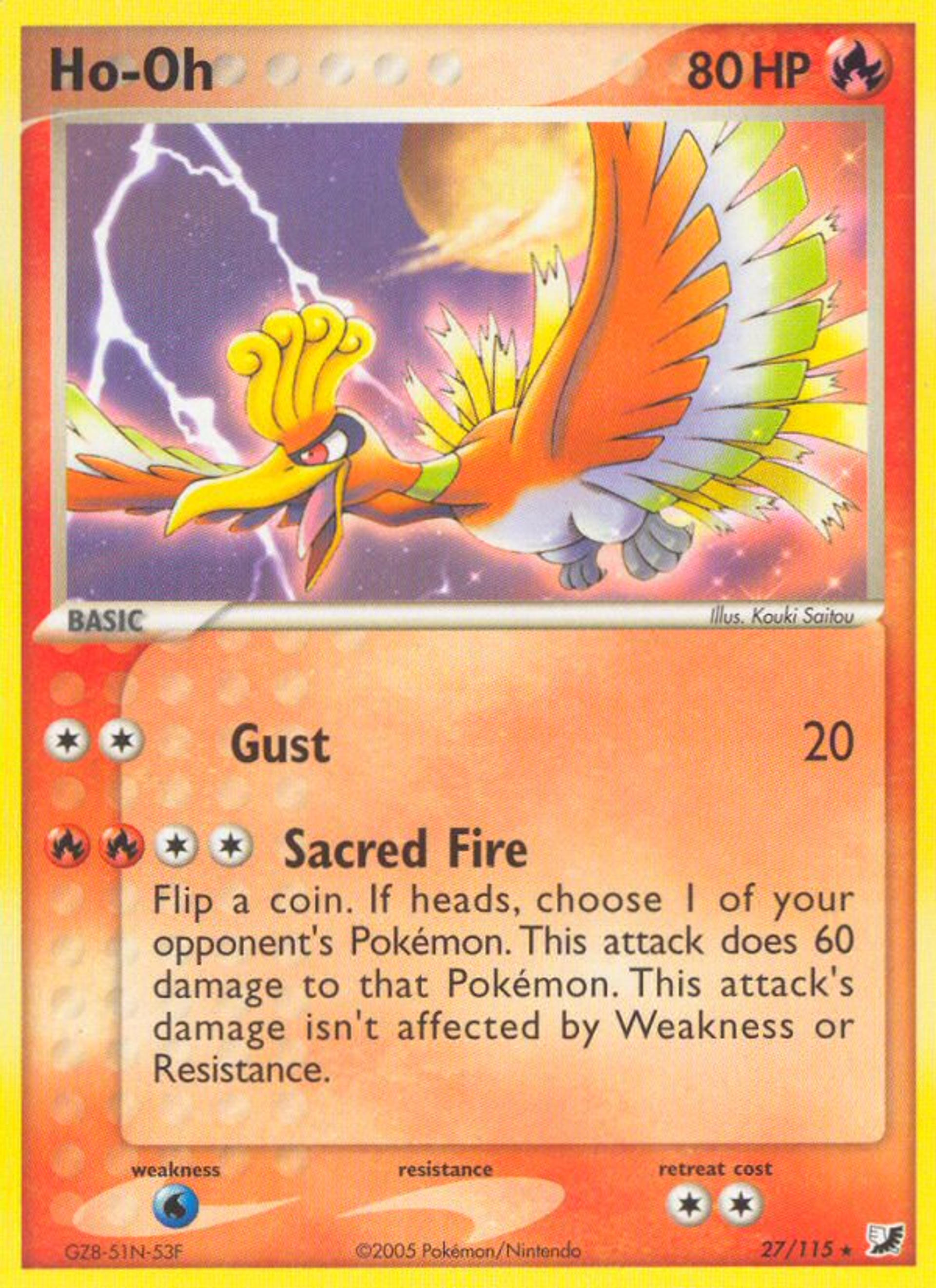 Ho-Oh — EX Unseen Forces — Pokémon