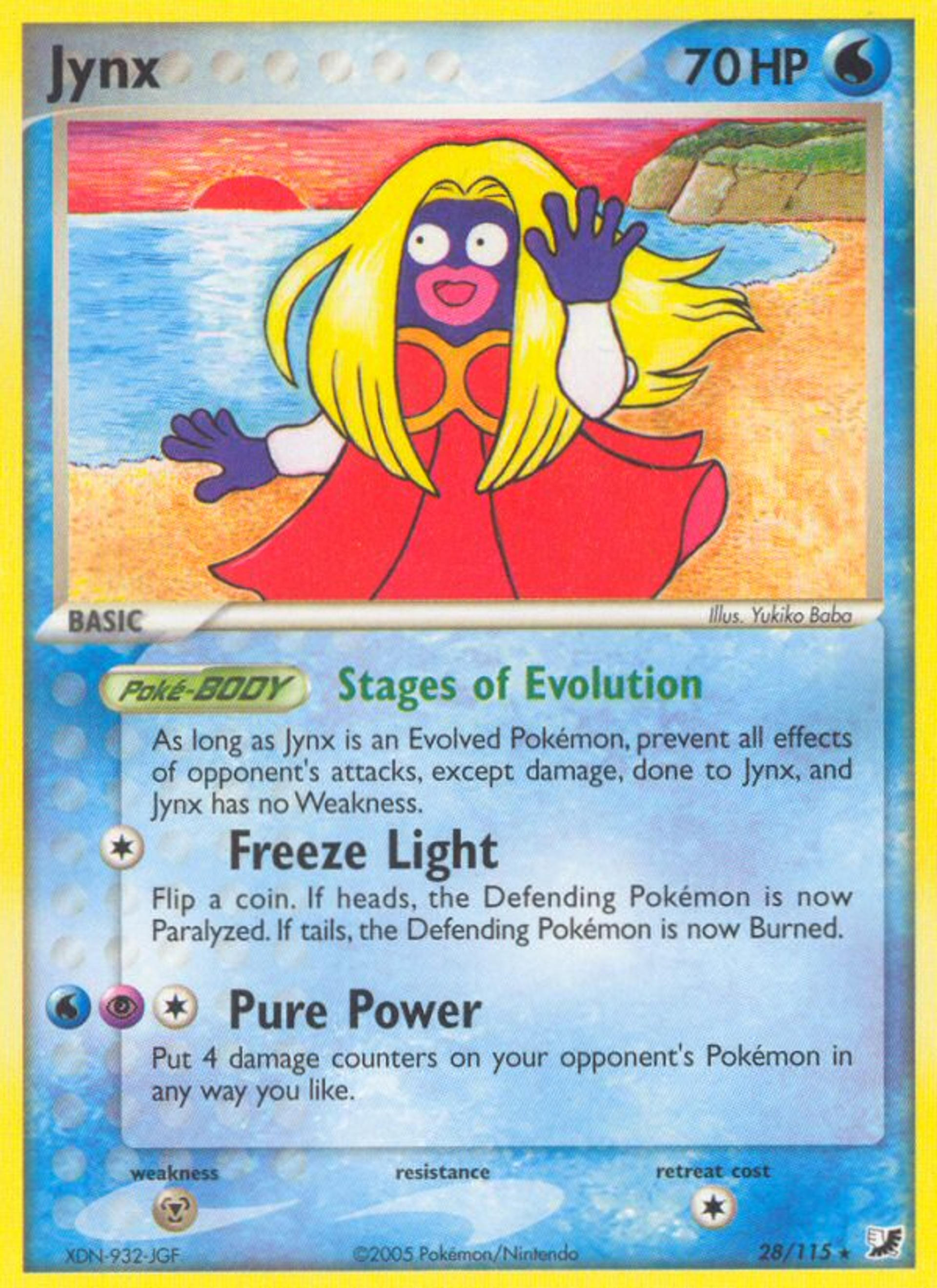Jynx — EX Unseen Forces — Pokémon