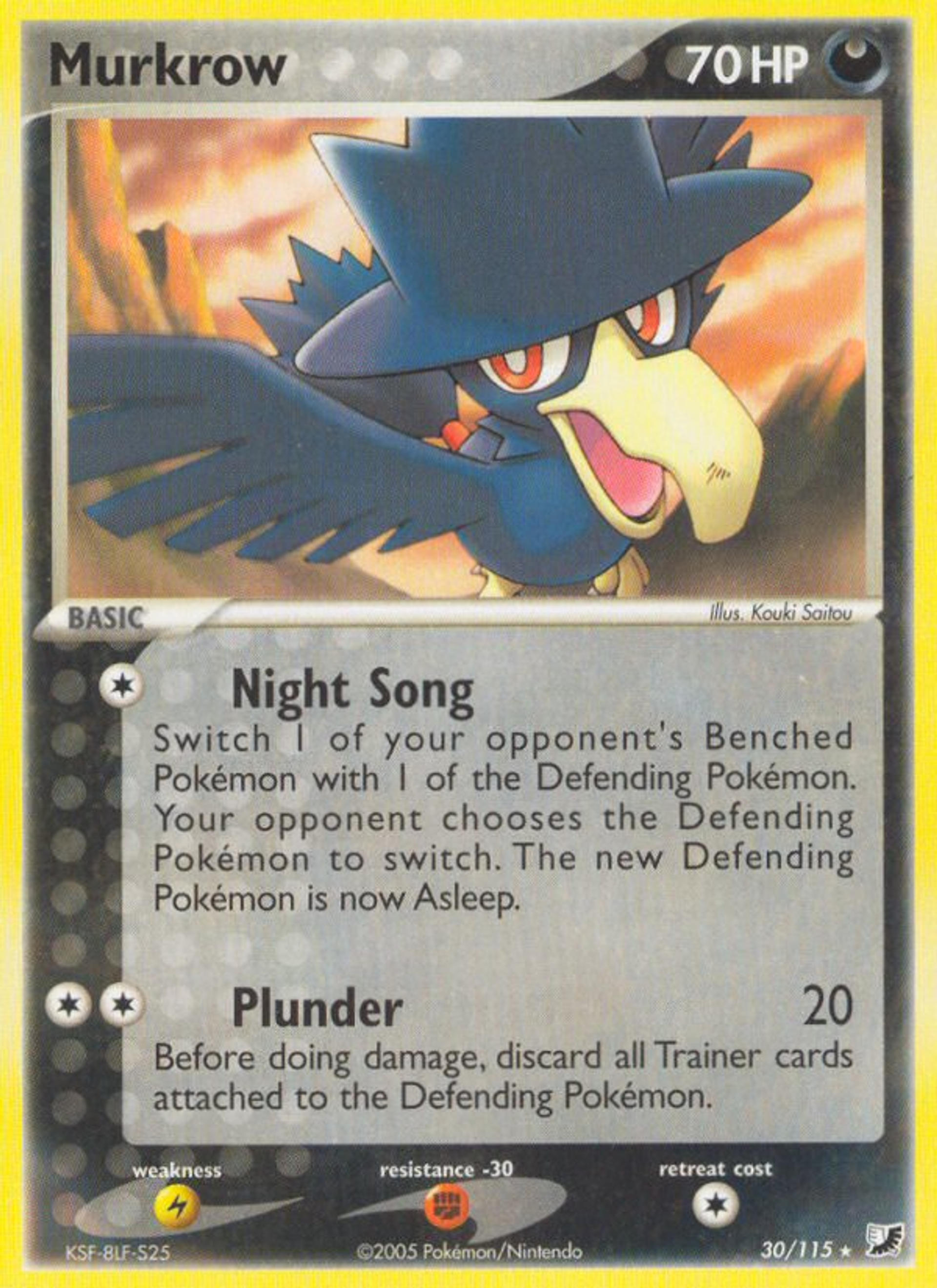 Murkrow — EX Unseen Forces — Pokémon