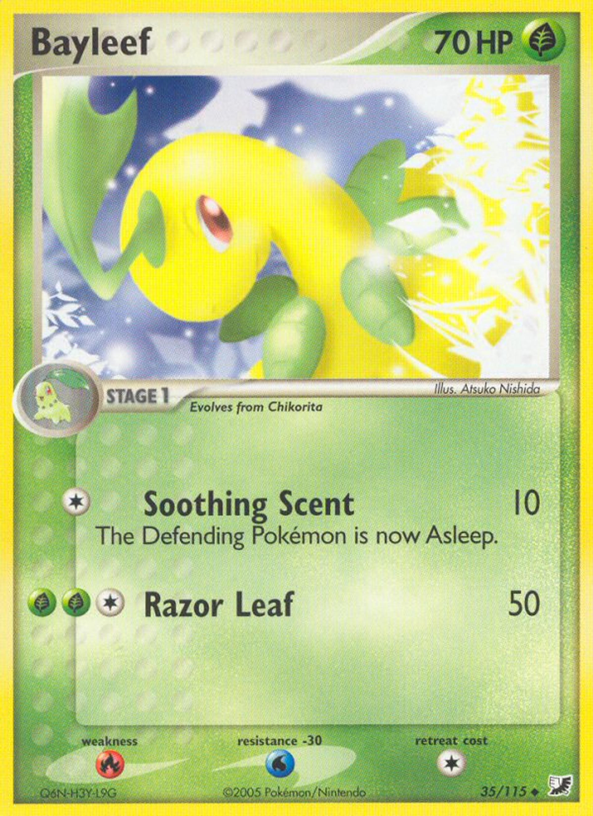 Bayleef — EX Unseen Forces — Pokémon