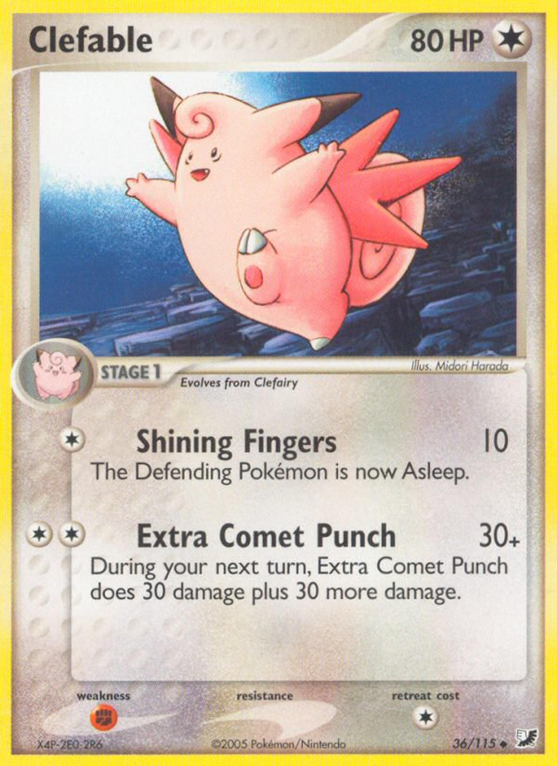 Clefable — EX Unseen Forces — Pokémon