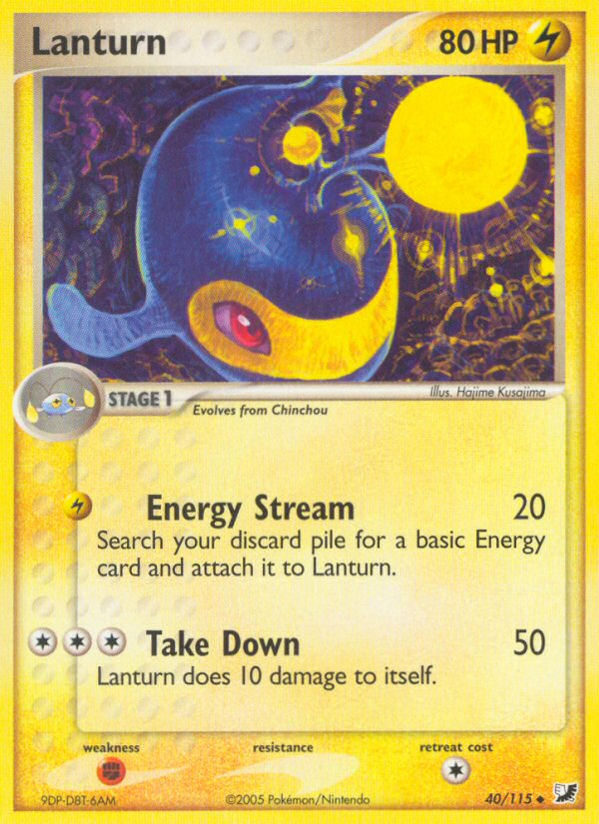 Lanturn — EX Unseen Forces — Pokémon