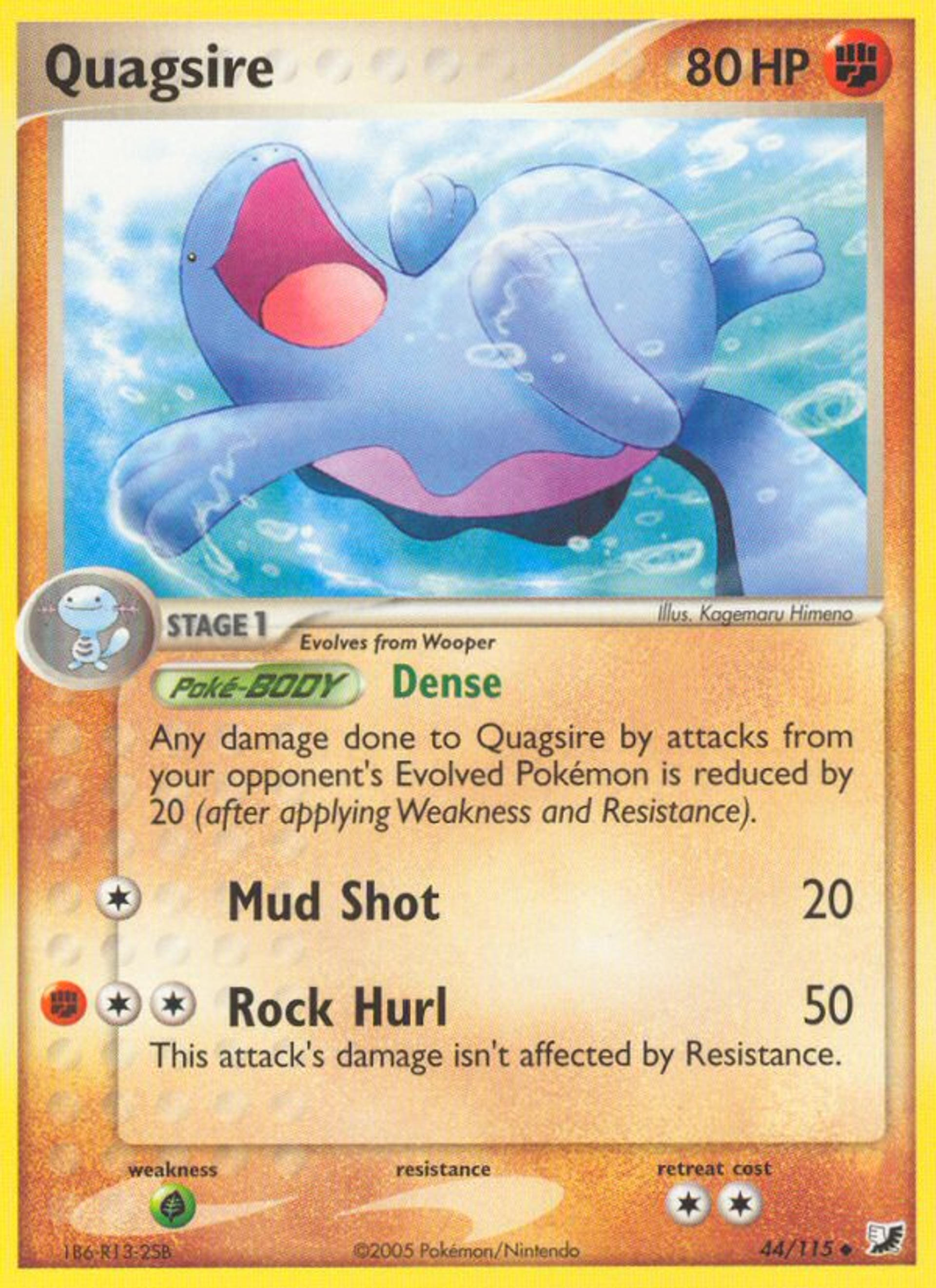 Quagsire — EX Unseen Forces — Pokémon