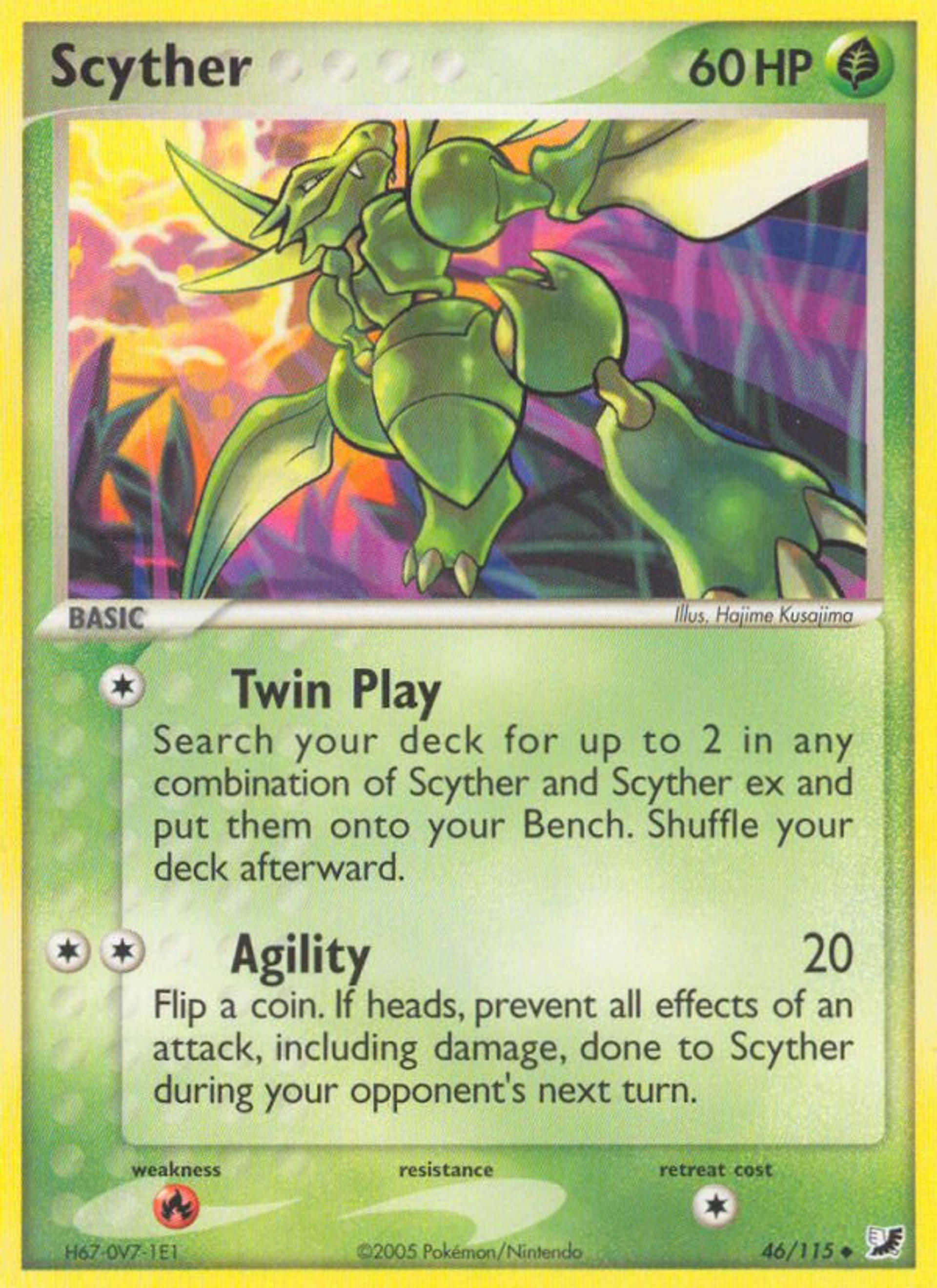 Scyther — EX Unseen Forces — Pokémon