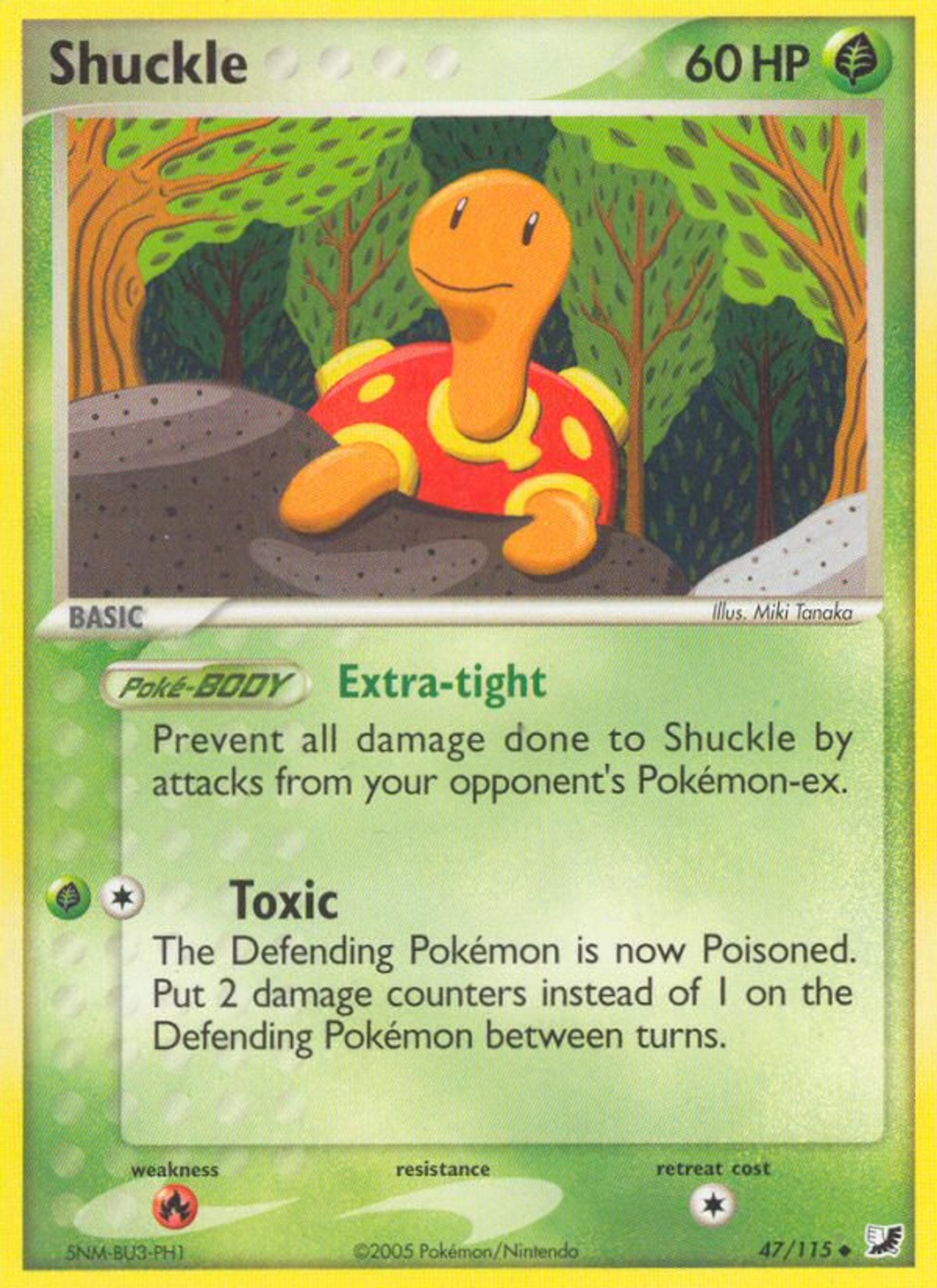 Shuckle — EX Unseen Forces — Pokémon