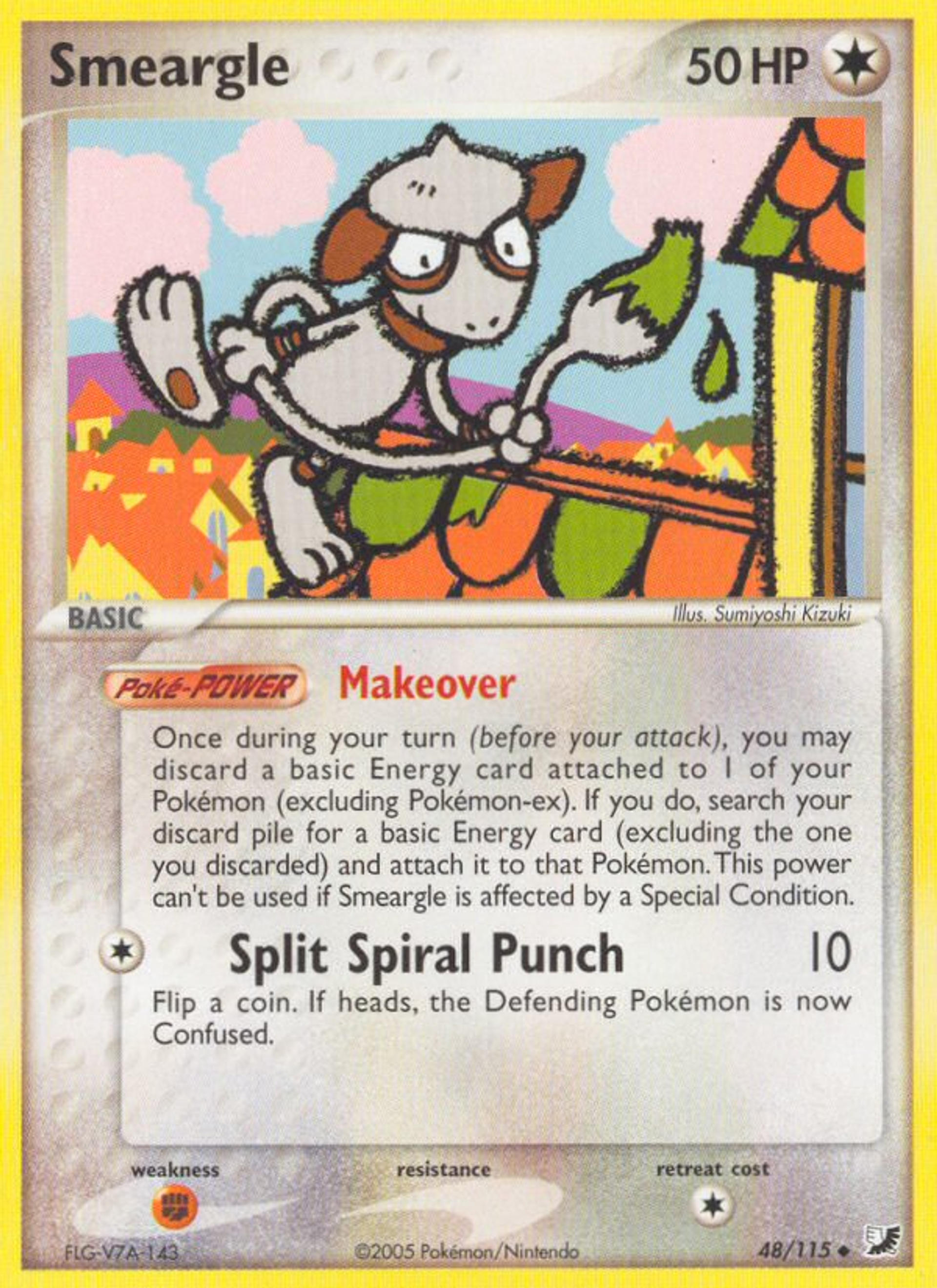 Smeargle — EX Unseen Forces — Pokémon