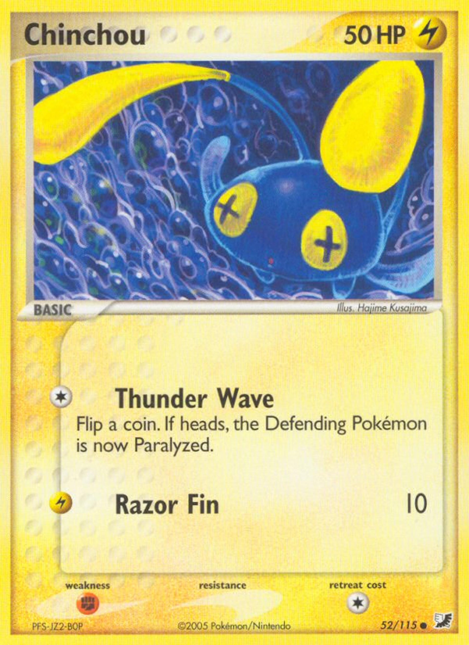 Chinchou — EX Unseen Forces — Pokémon