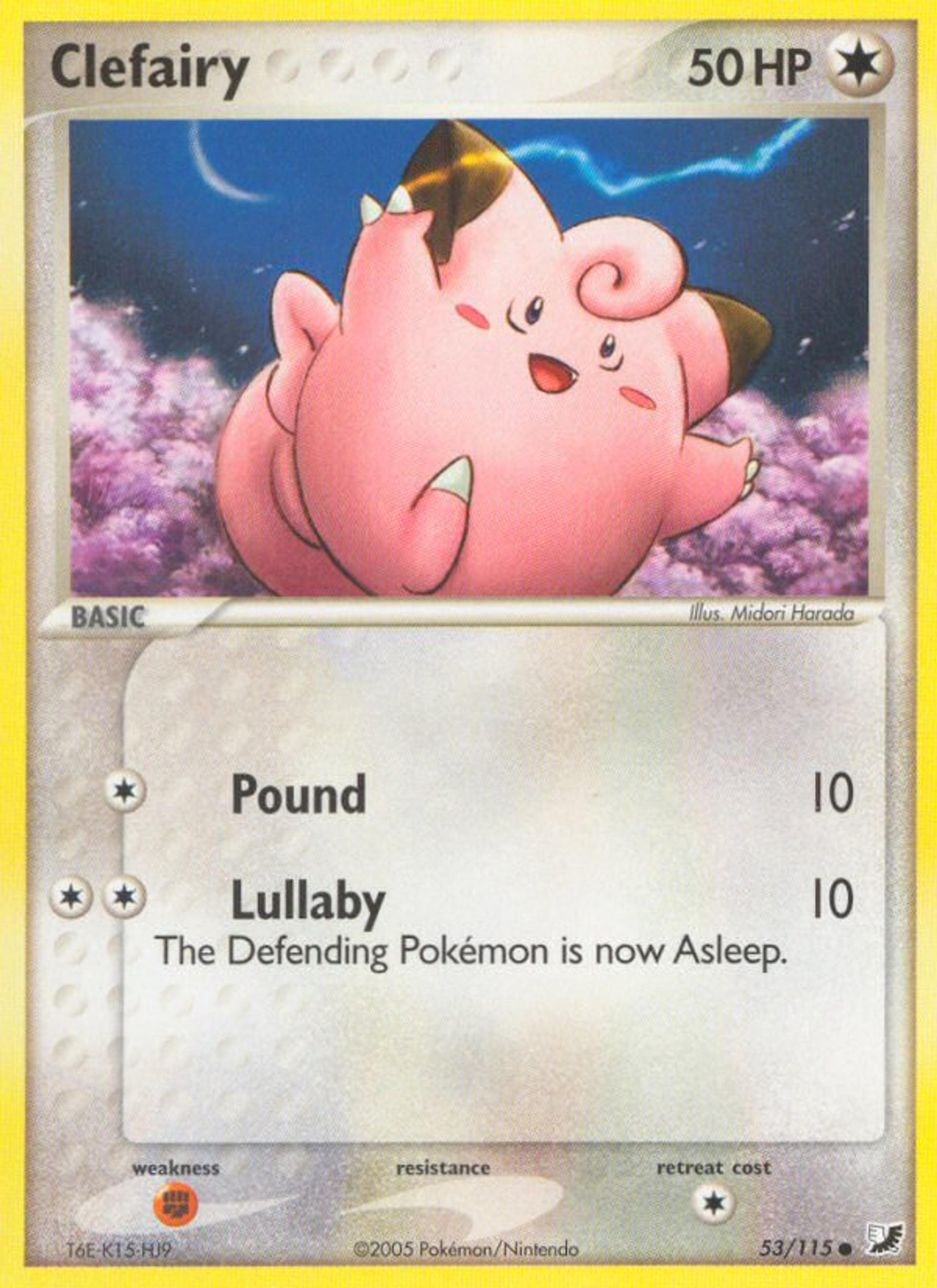 Clefairy — EX Unseen Forces — Pokémon