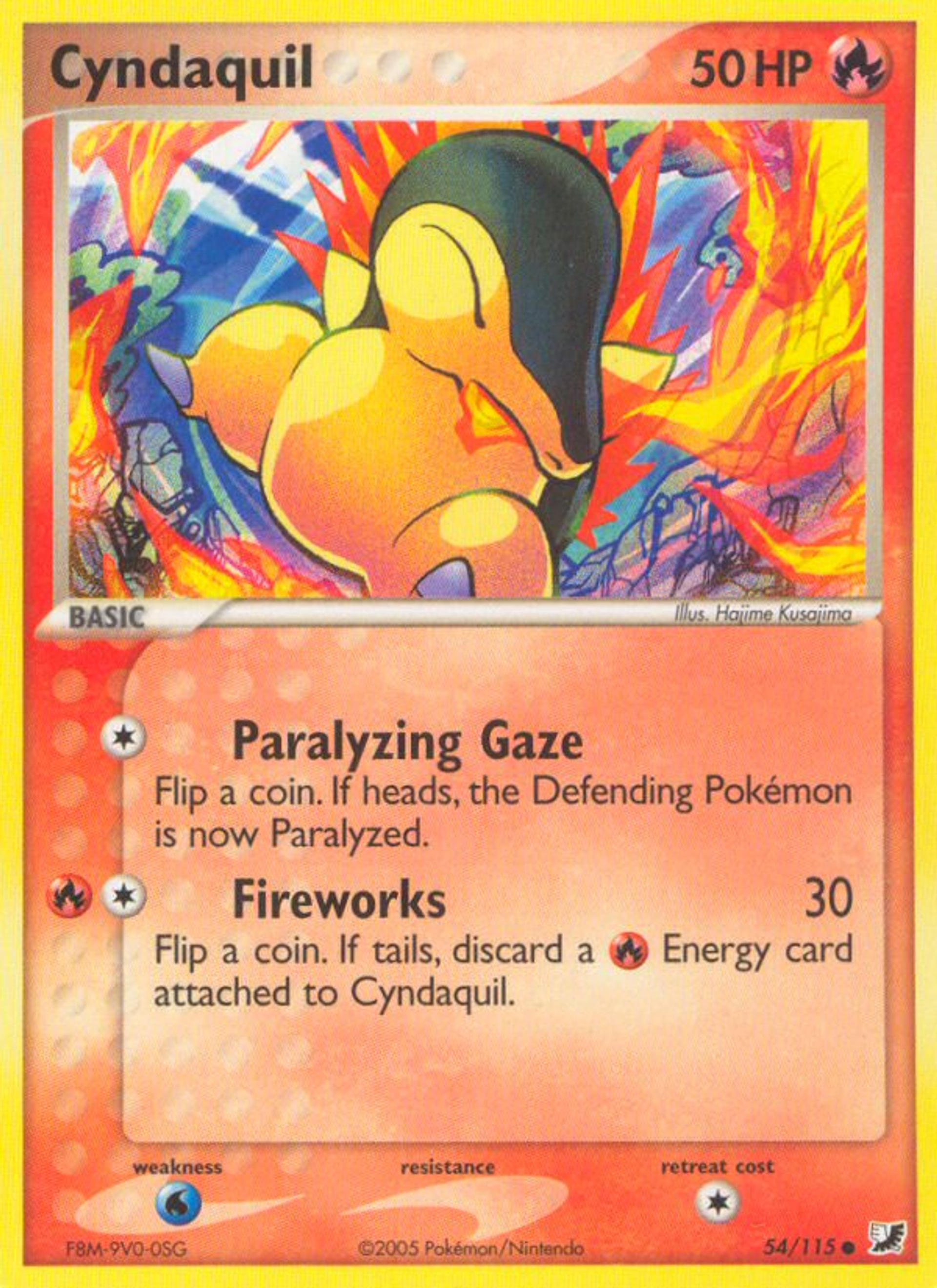 Cyndaquil — EX Unseen Forces — Pokémon