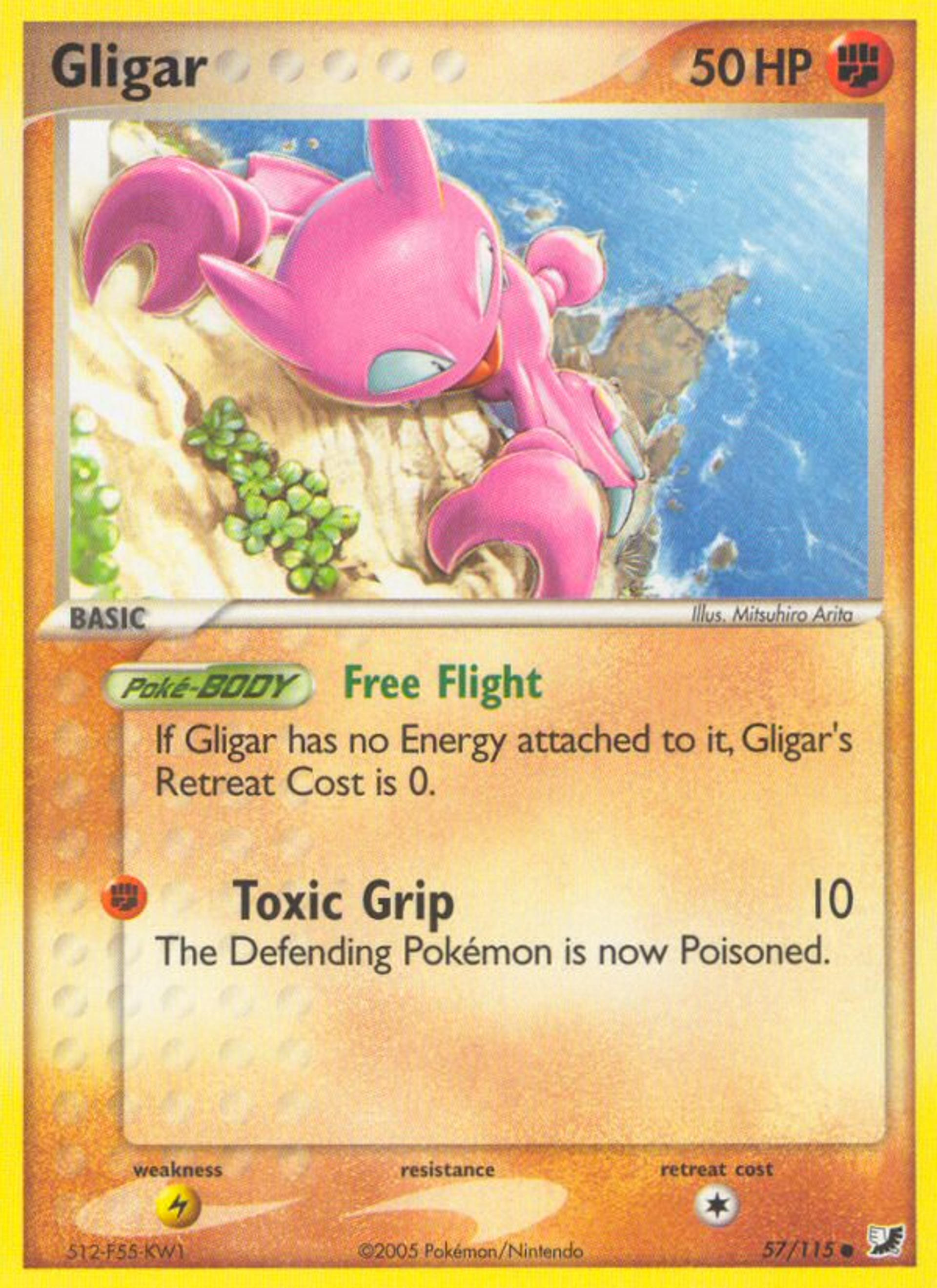 Gligar — EX Unseen Forces — Pokémon