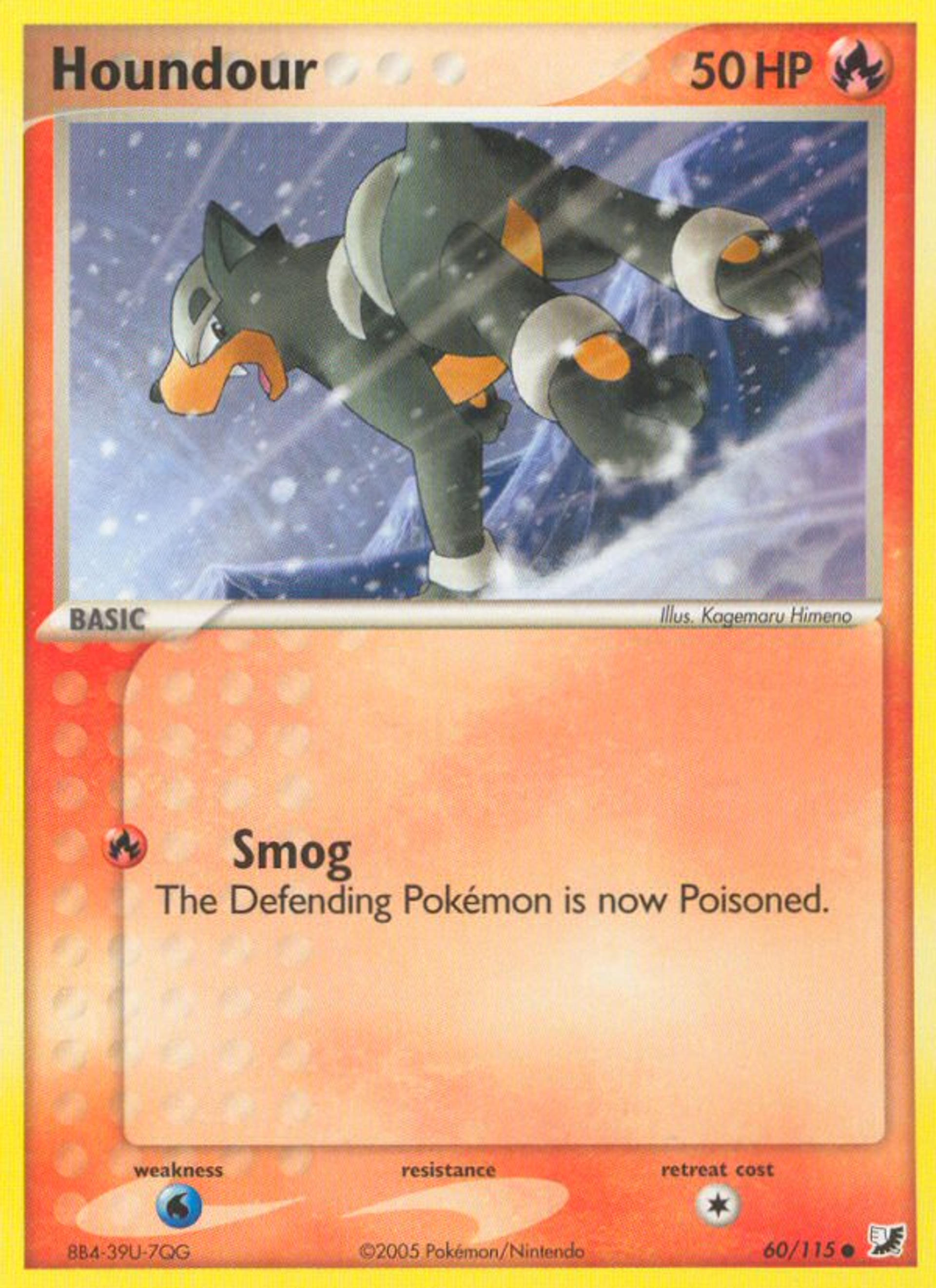 Houndour — EX Unseen Forces — Pokémon