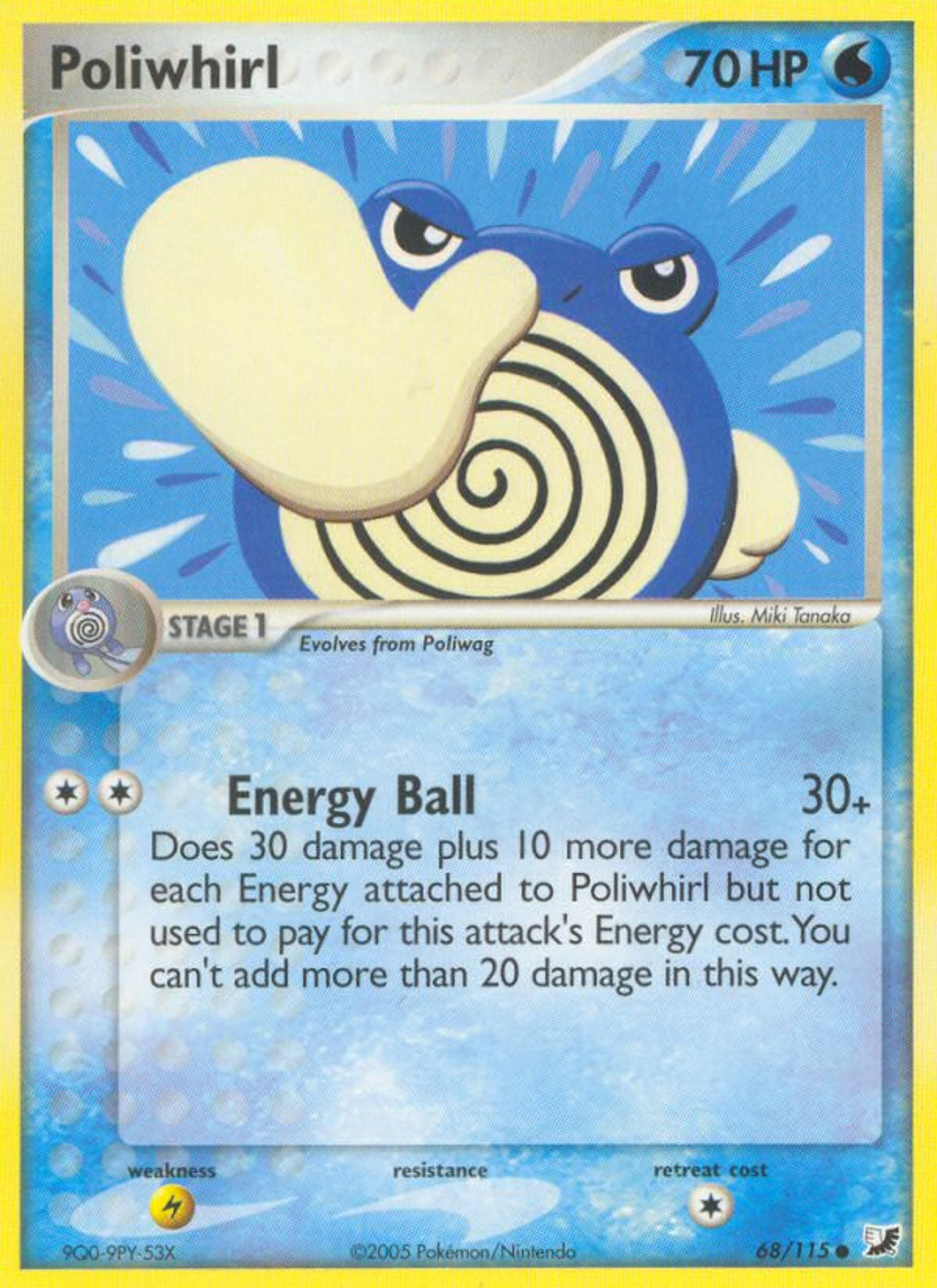 Poliwhirl — EX Unseen Forces — Pokémon