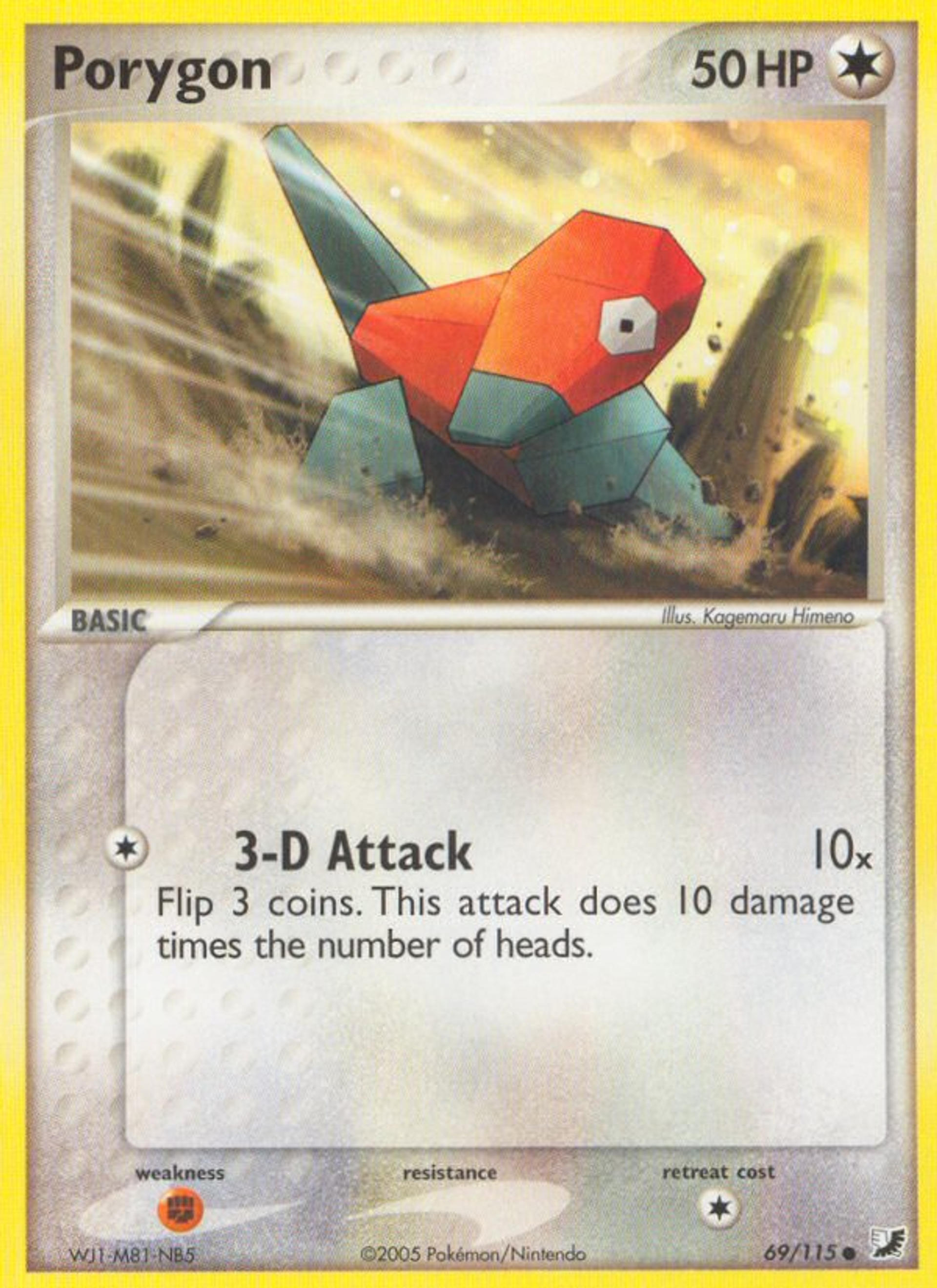 Porygon — EX Unseen Forces — Pokémon