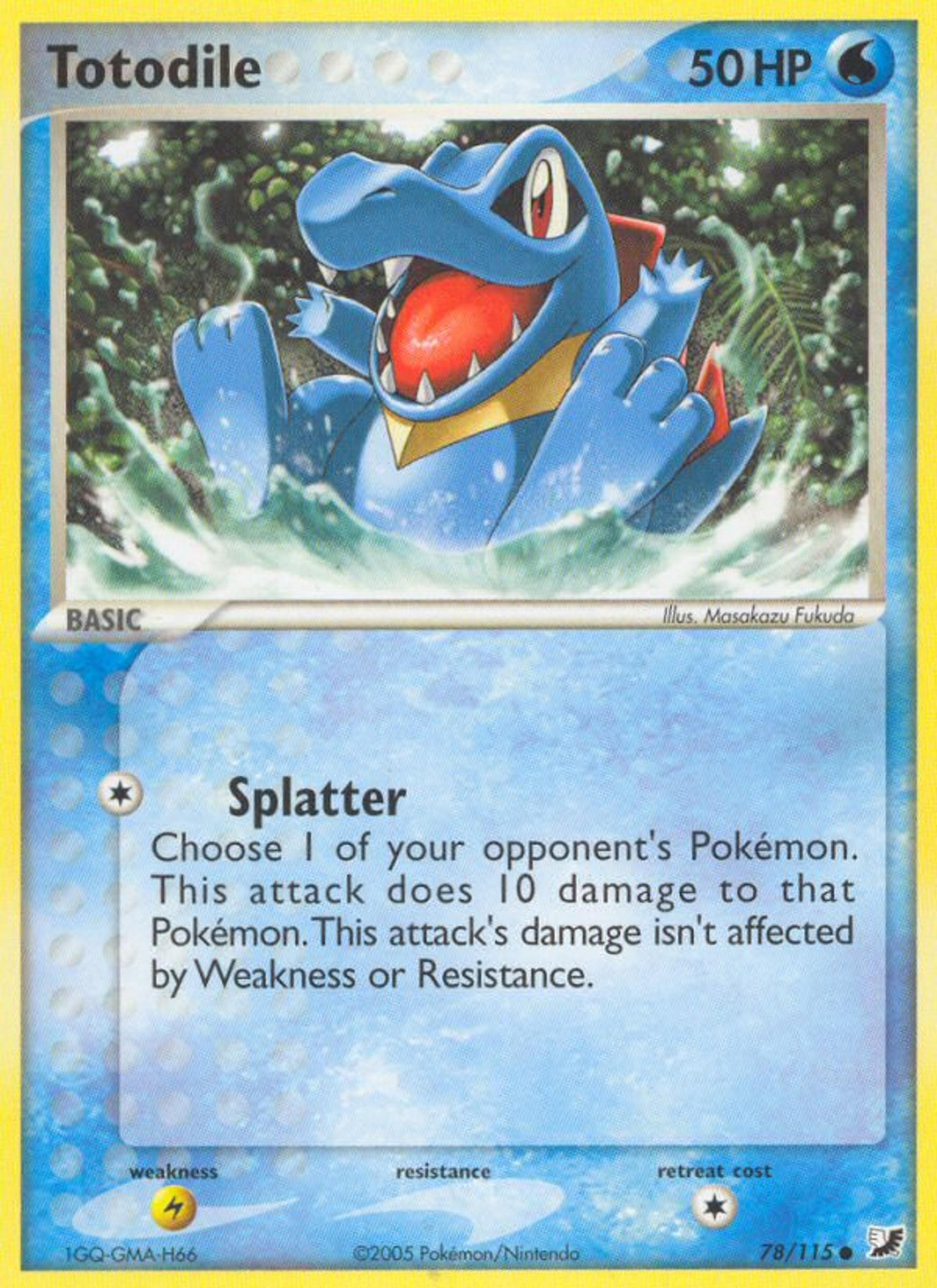 Totodile — EX Unseen Forces — Pokémon