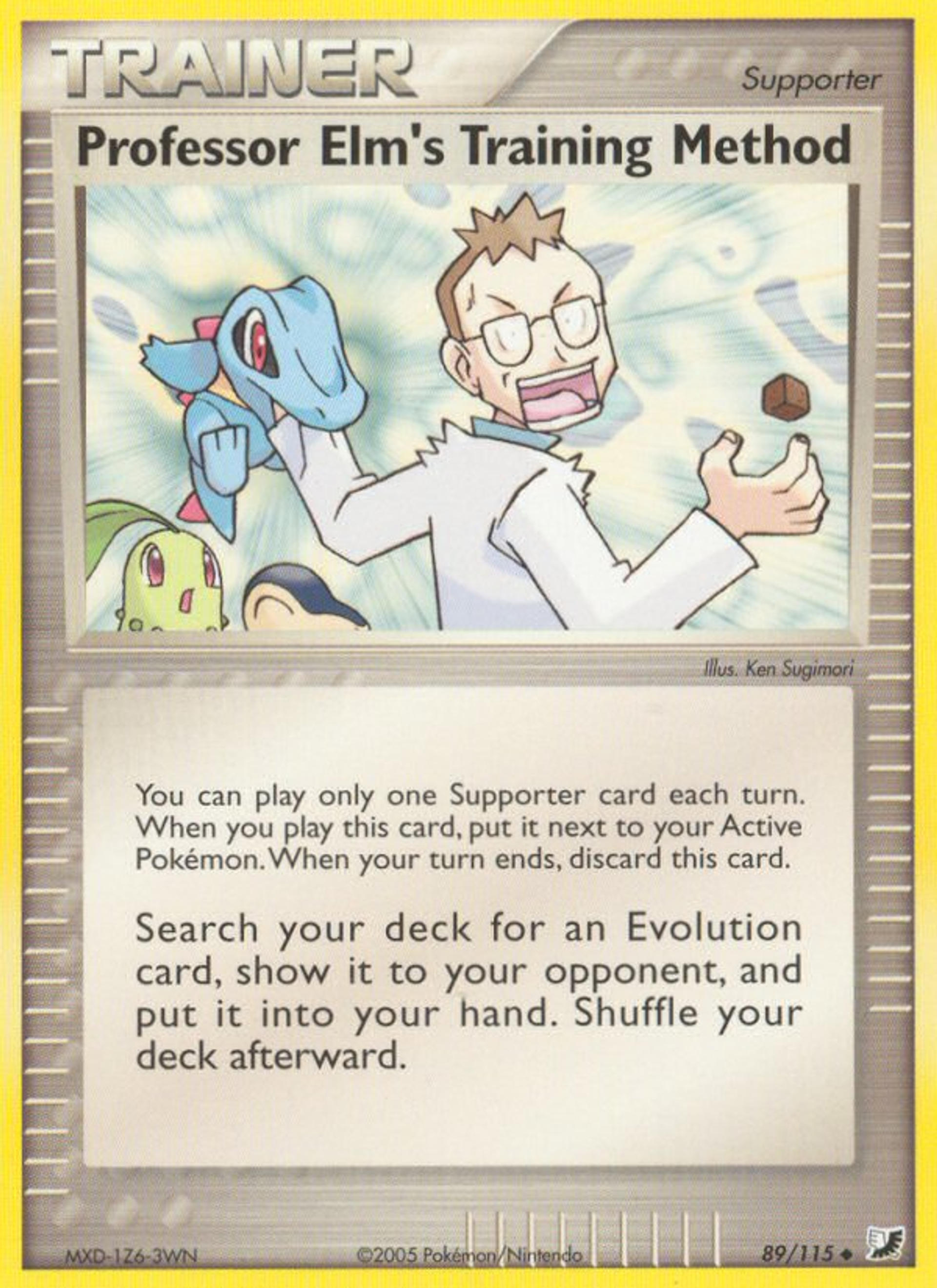 Méthode d'entraînement du Prof. Orme — EX Unseen Forces — Pokémon