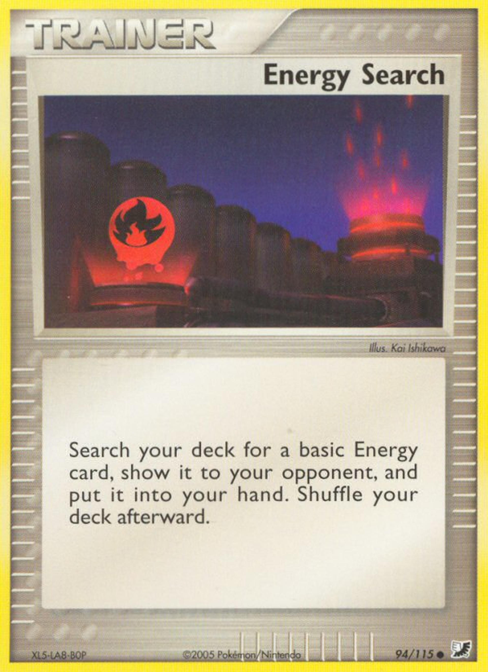 Energy Search — EX Unseen Forces — Pokémon
