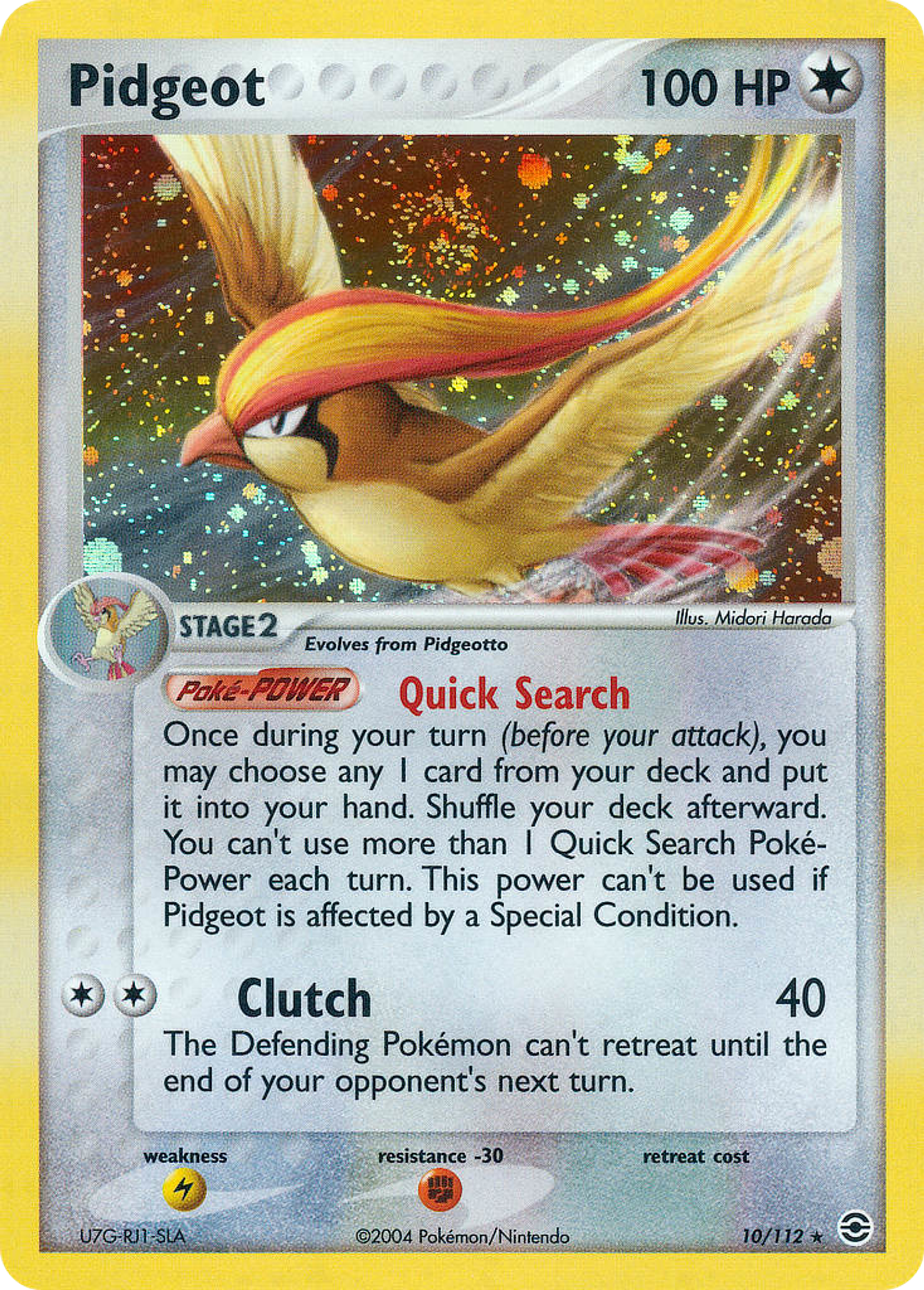 Pidgeot — FireRed & LeafGreen — Pokemon