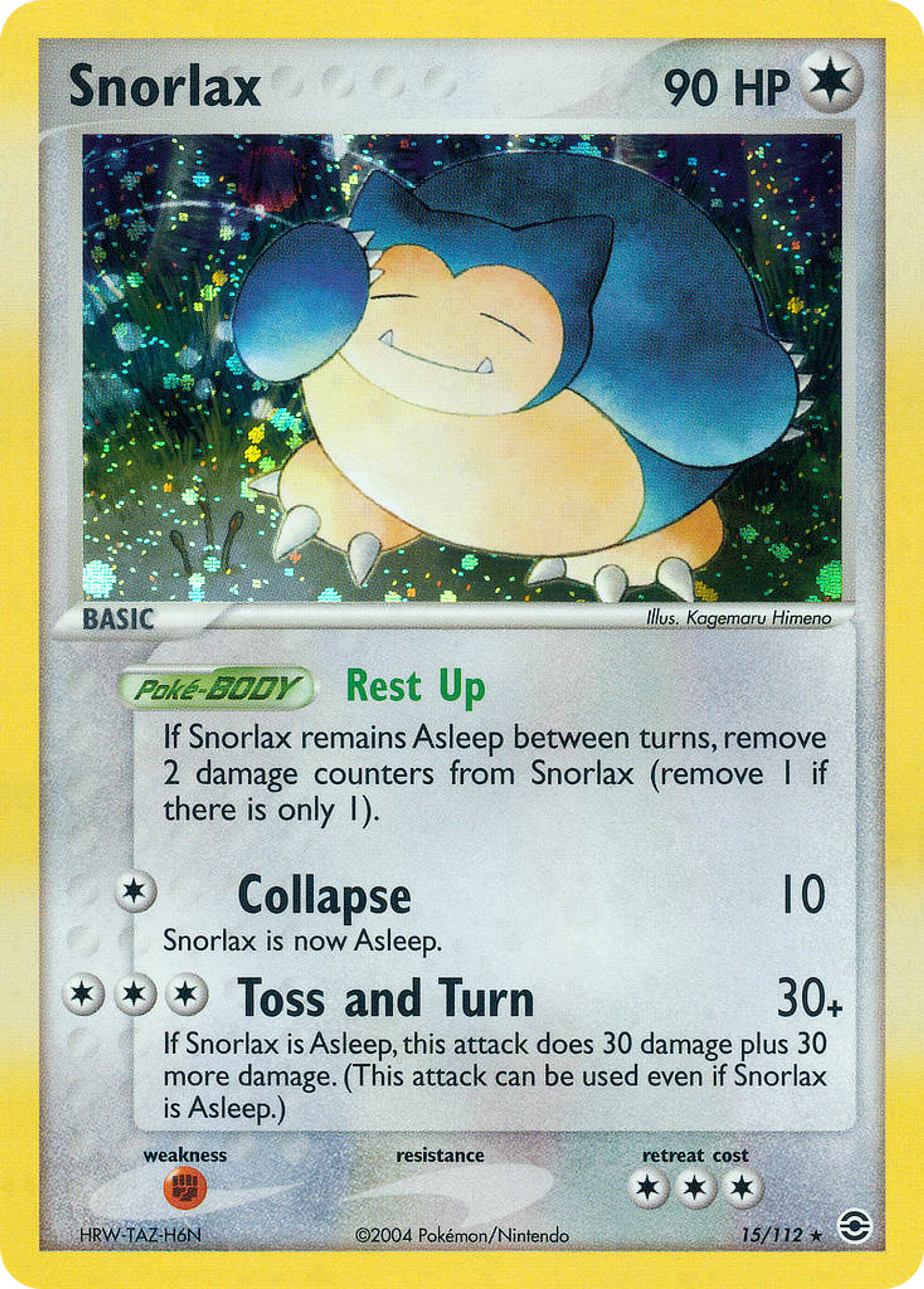 Snorlax — FireRed & LeafGreen — Pokemon