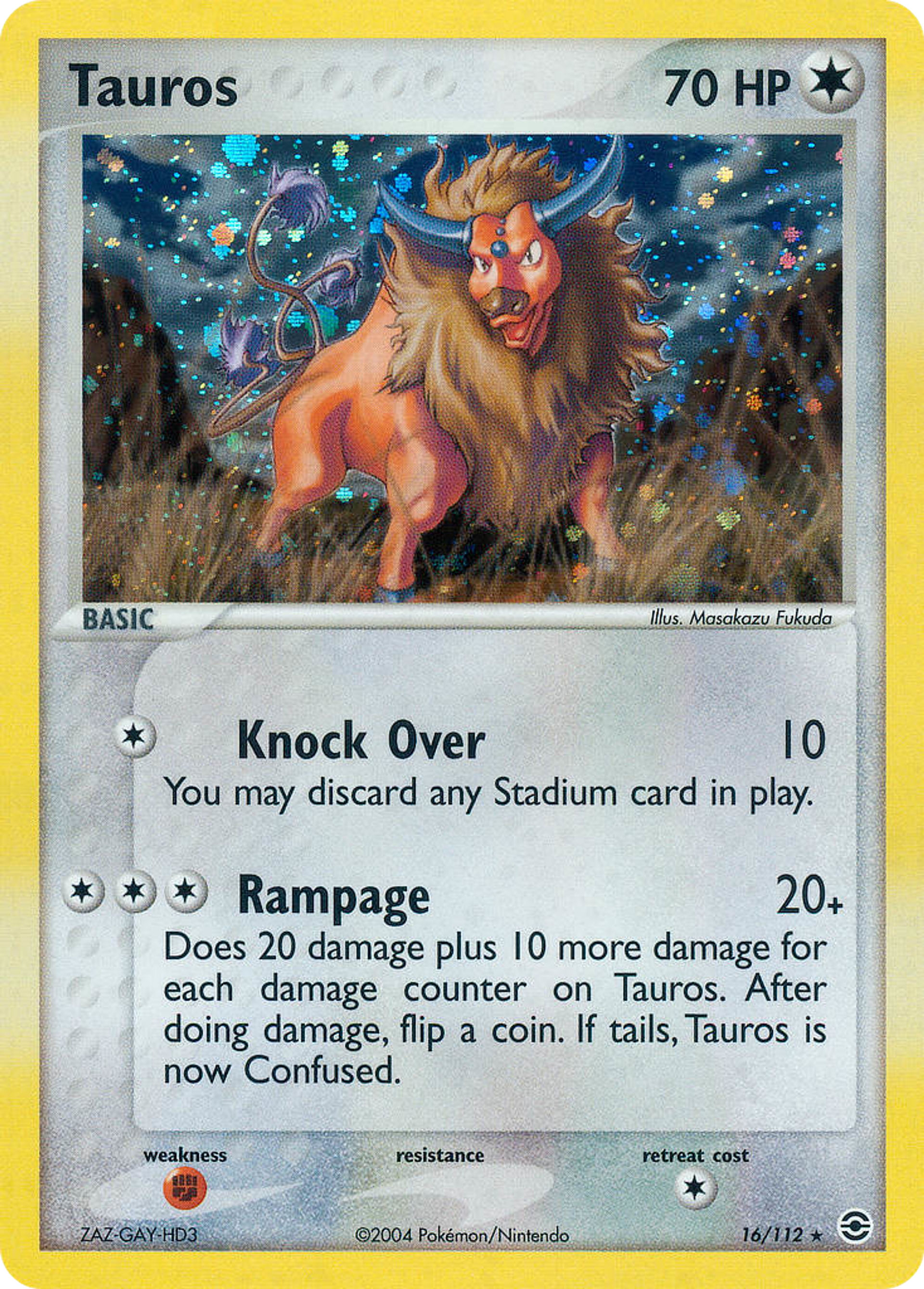 Tauros — FireRed & LeafGreen — Pokemon