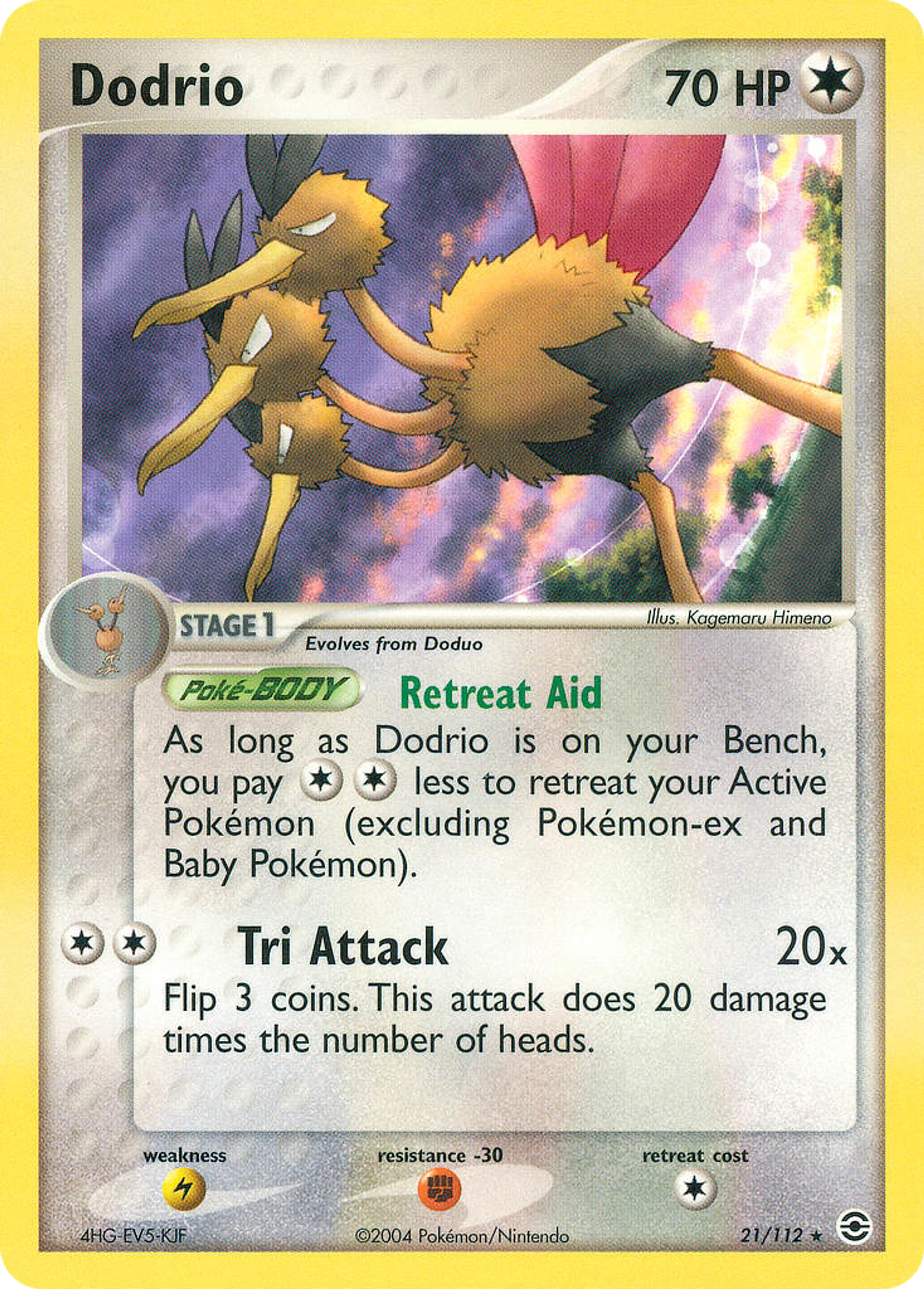 Dodrio — FireRed & LeafGreen — Pokemon