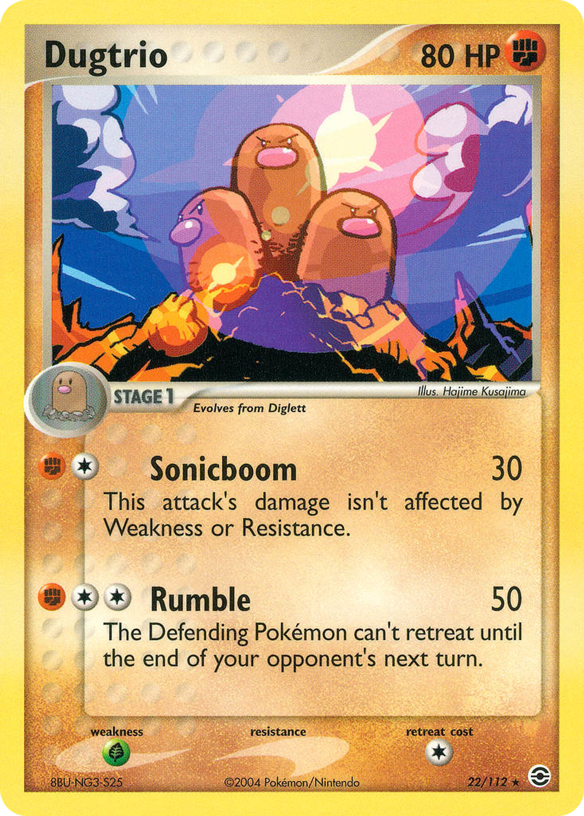 Dugtrio — FireRed & LeafGreen — Pokemon