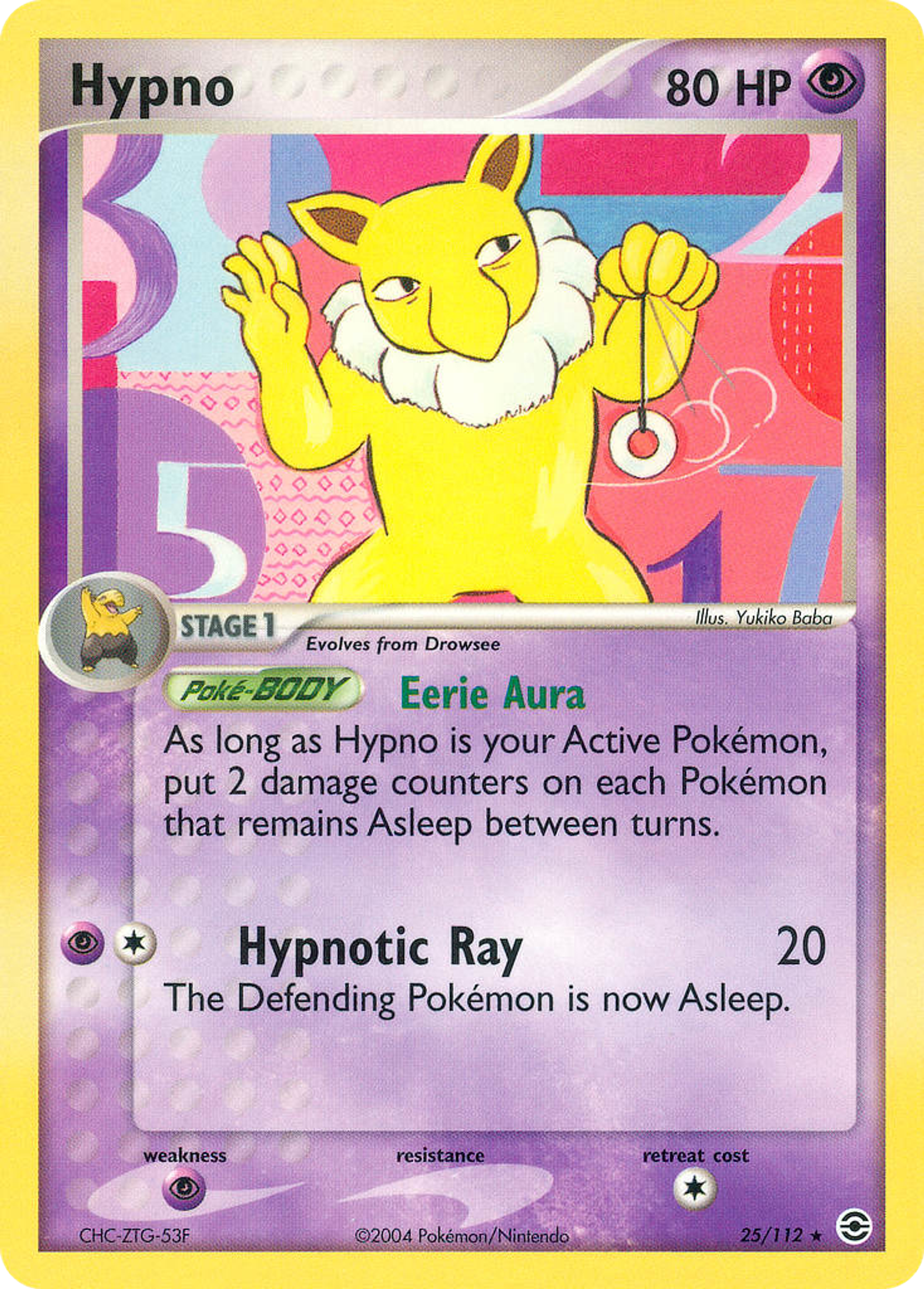 Hypno — FireRed & LeafGreen — Pokemon