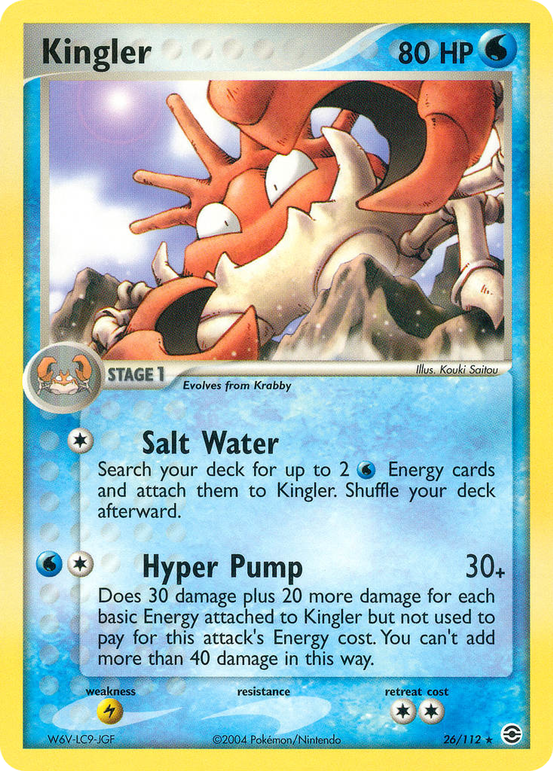 Kingler — FireRed & LeafGreen — Pokemon