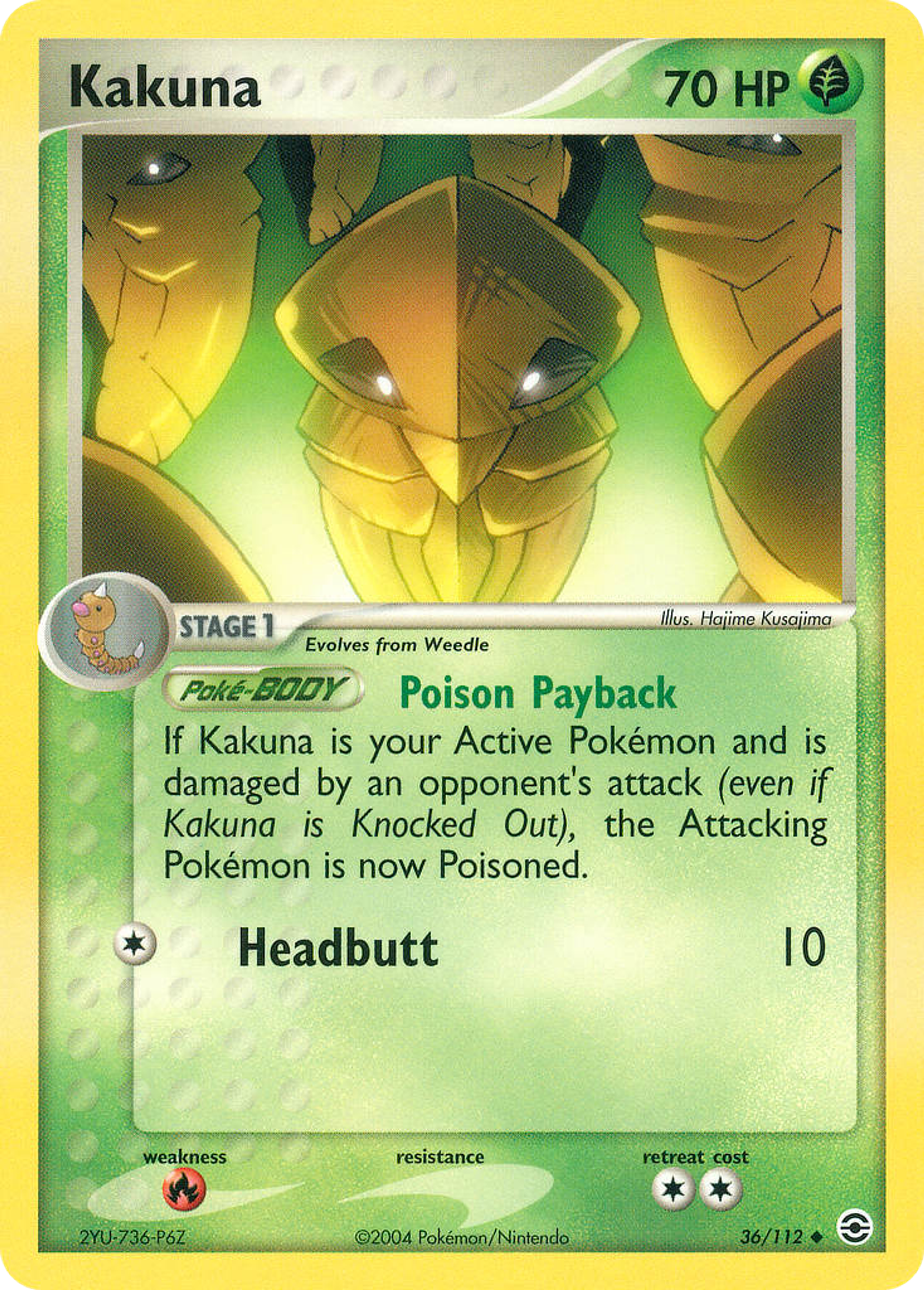 Kakuna — FireRed & LeafGreen — Pokemon