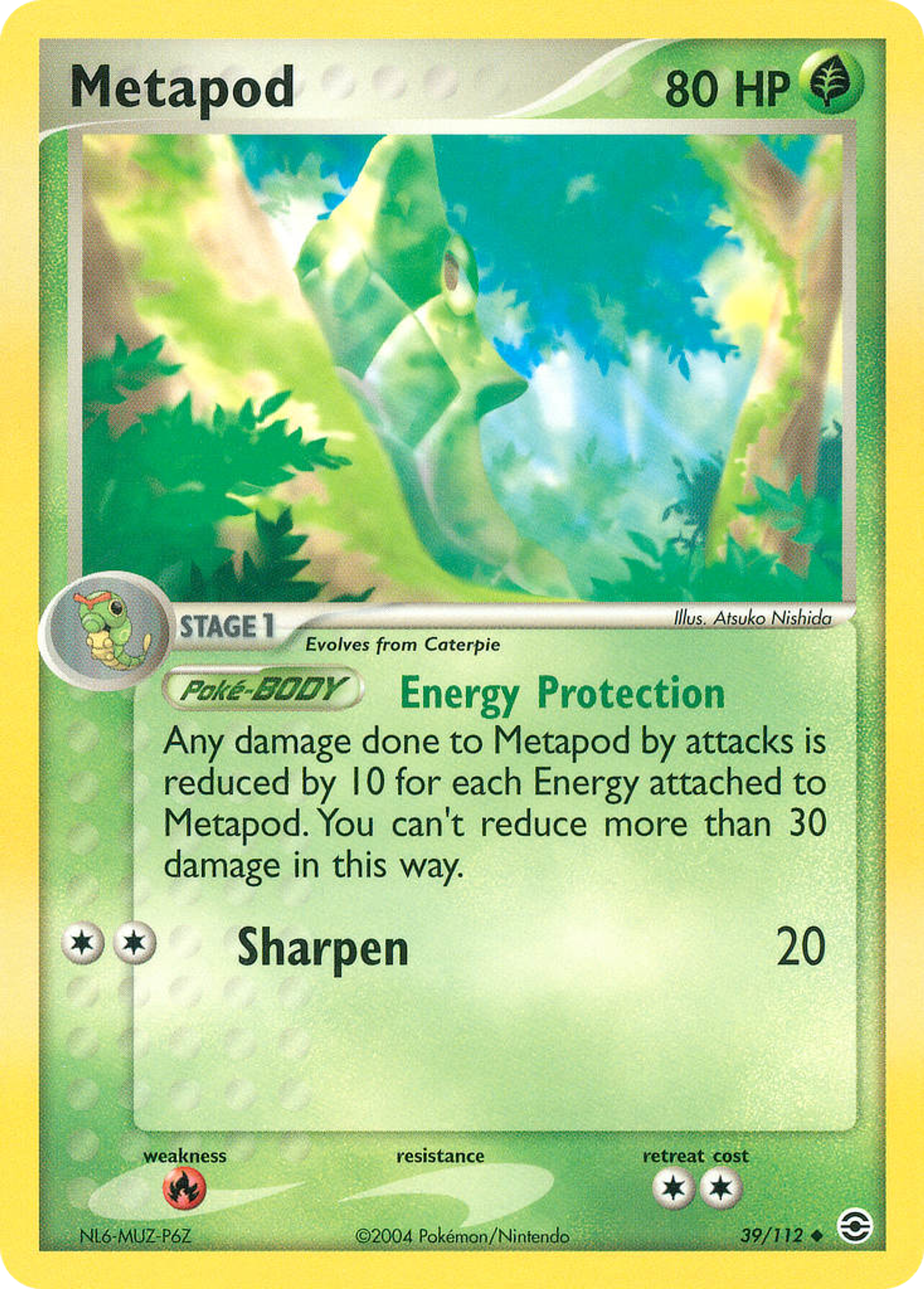 Metapod — FireRed & LeafGreen — Pokemon