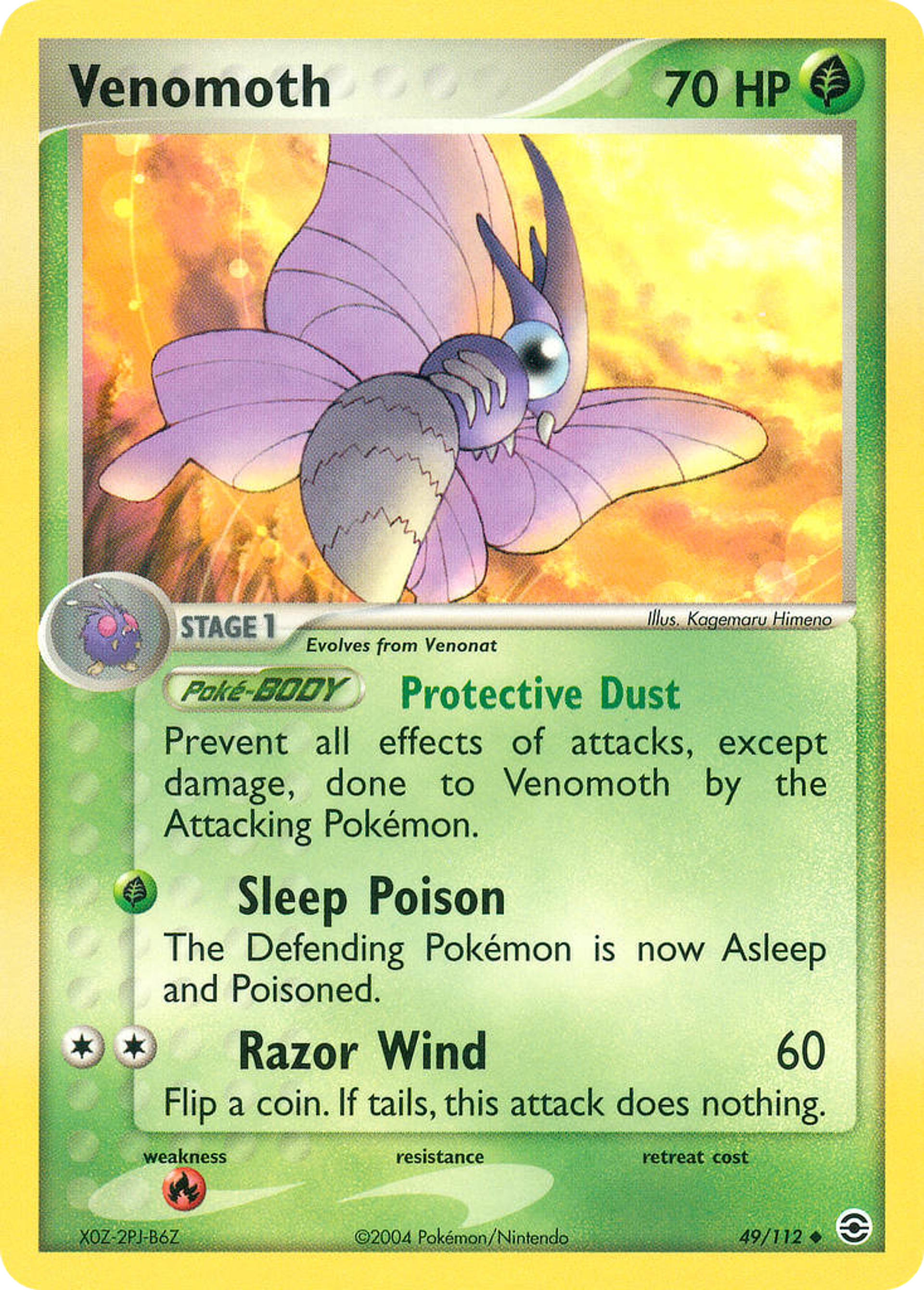 Venomoth — FireRed & LeafGreen — Pokemon