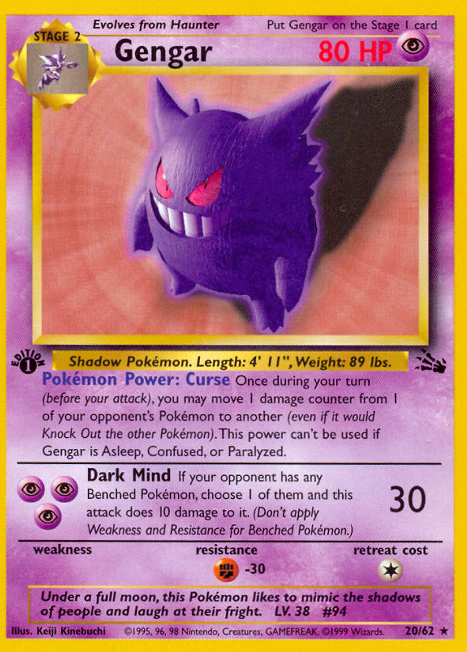 Gengar — Fossil — Pokemon