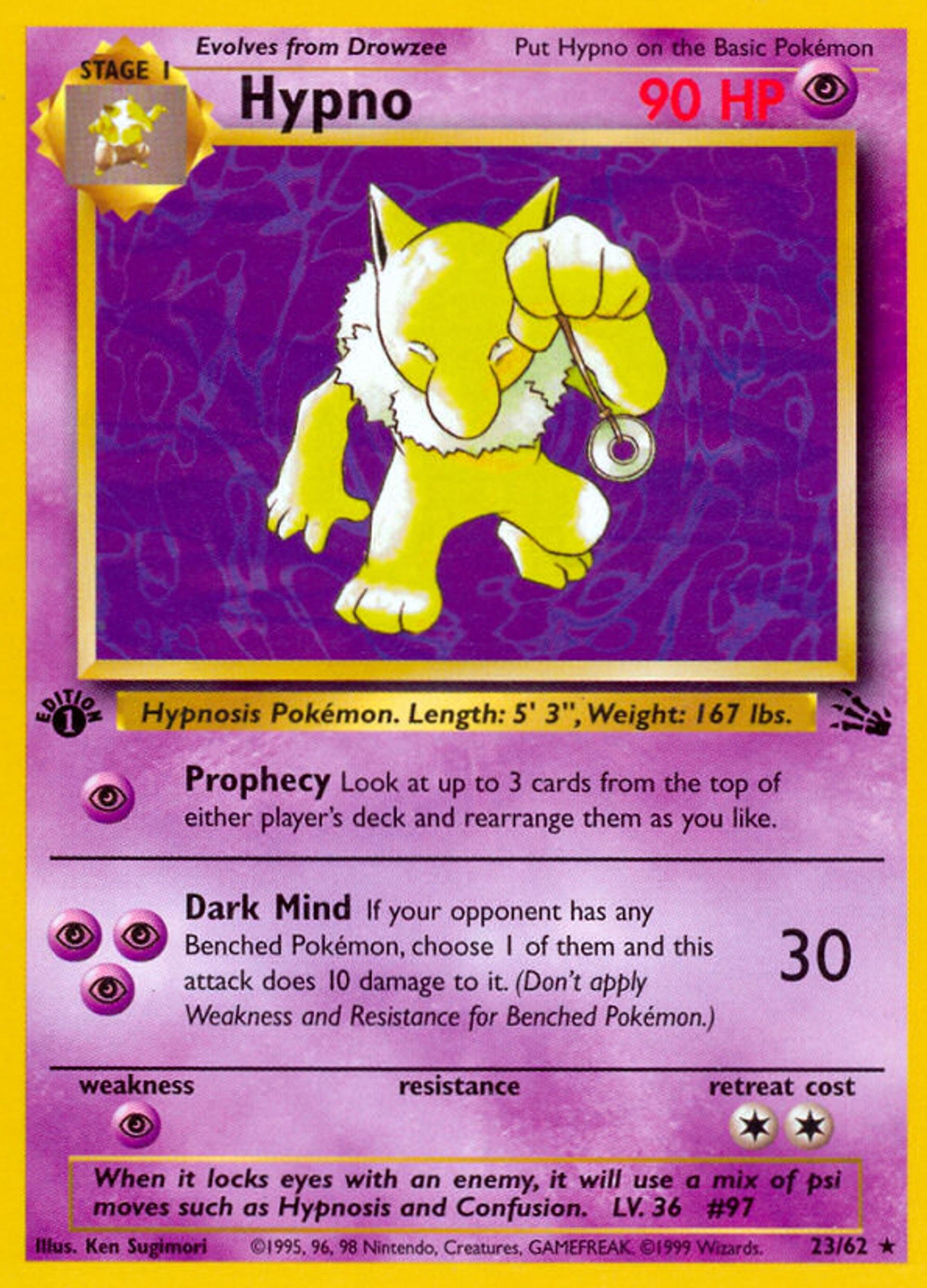 Hypno — Fossil — Pokemon